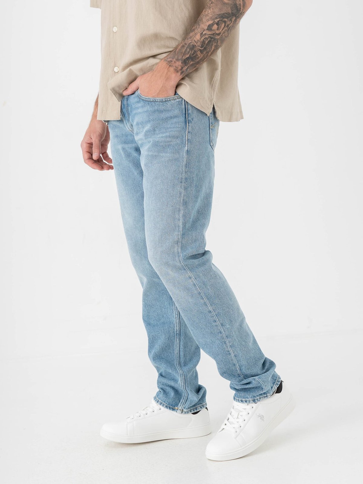 Replay Grover Non Stretch Light Blue
