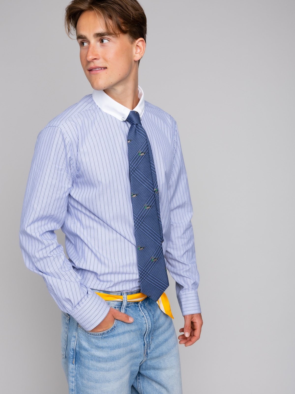 Rebeloup Country Wool Tie Blå