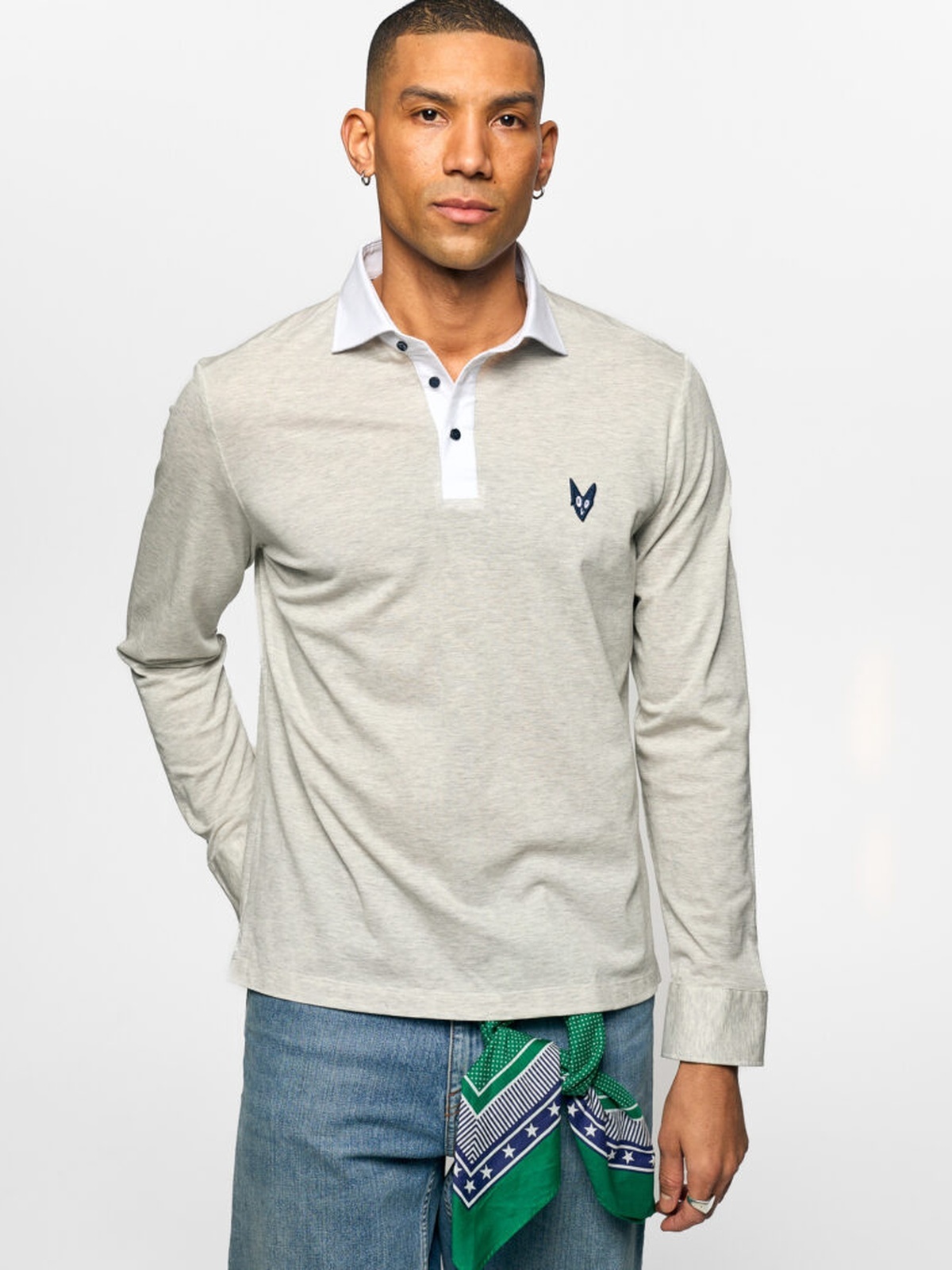 Rebeloup Adam Melange Knit Grå