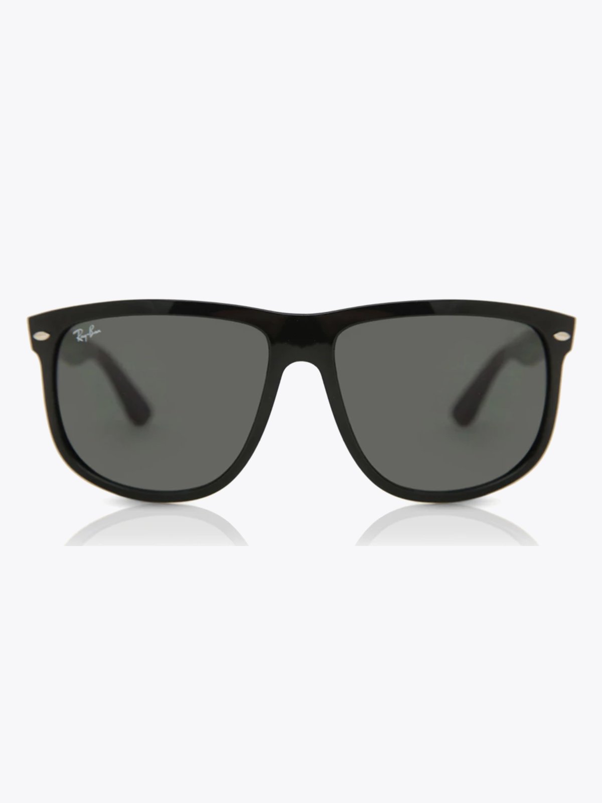 Ray-Ban Boyfriend Shiny Black / Grey Classic