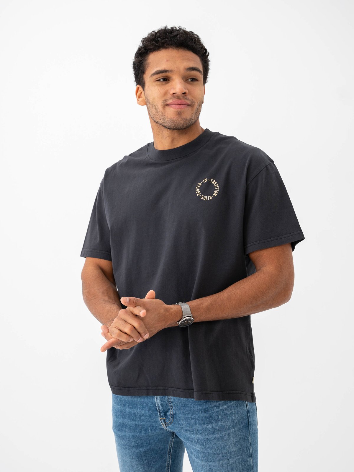 Solid Nojus Tee 194008 True Black