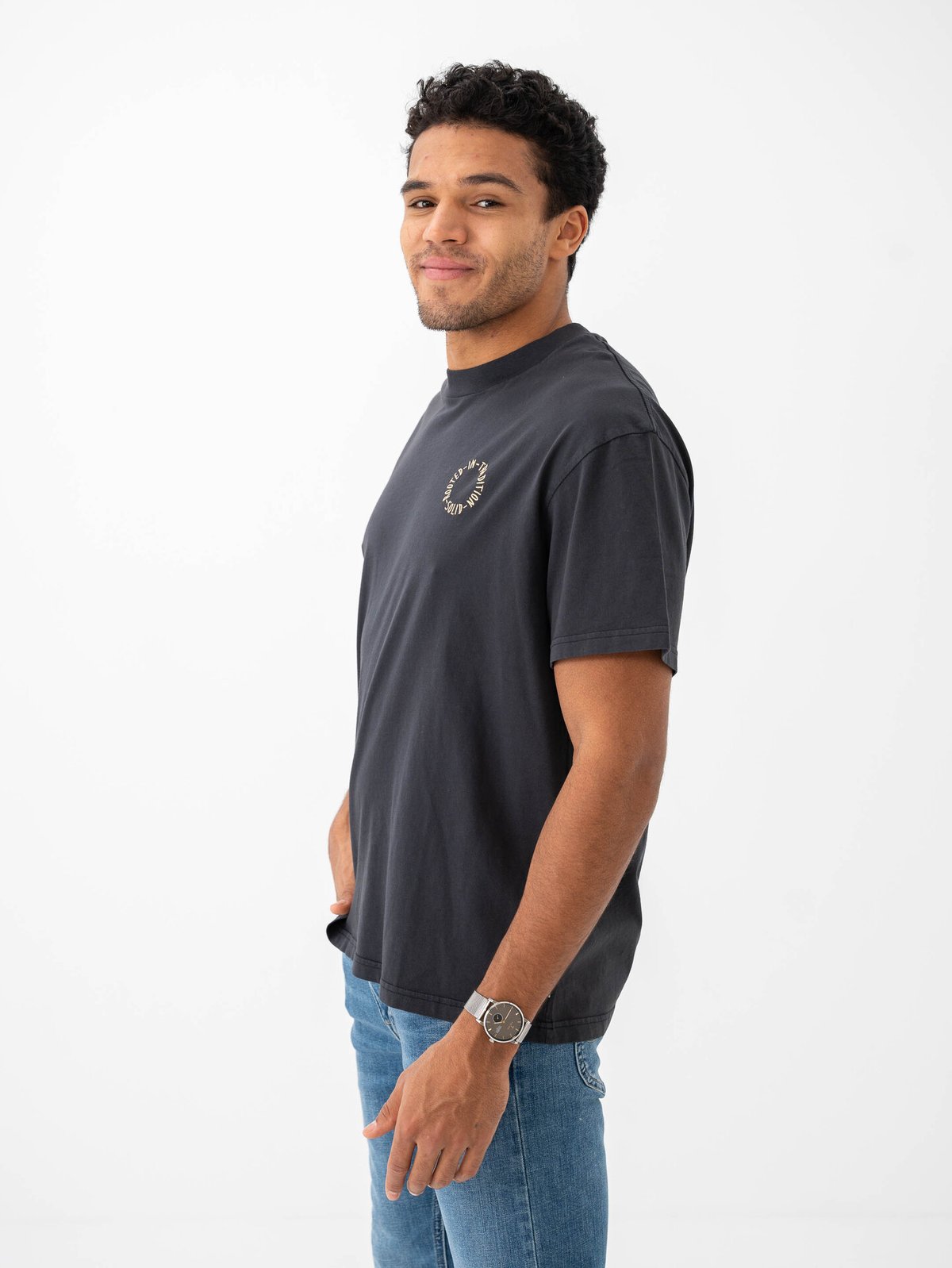 Solid Nojus Tee 194008 True Black