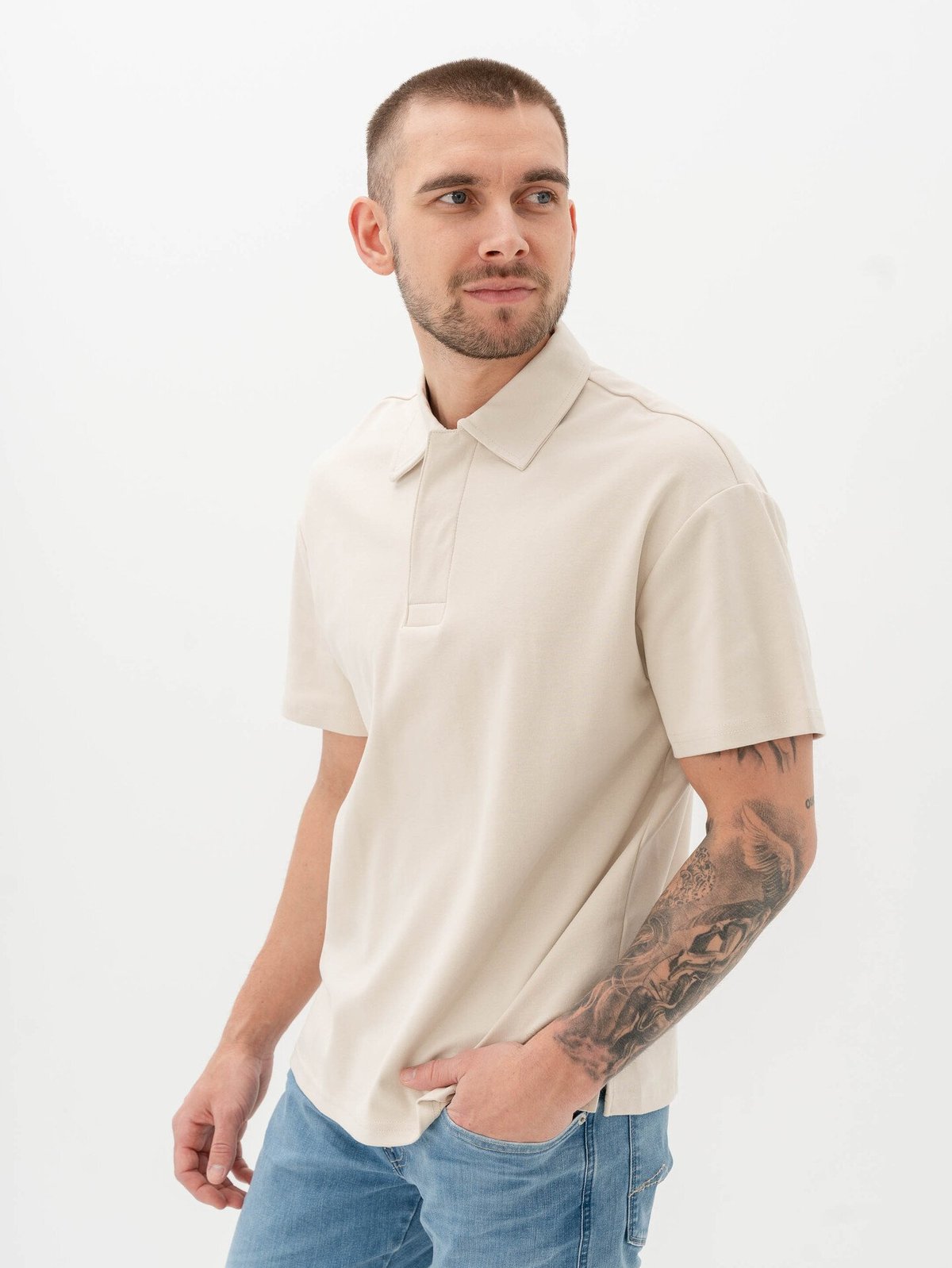 Solid Oswald Tee Oatmeal