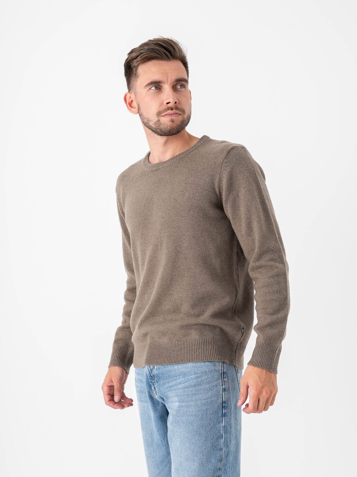 Solid Rick O-Neck Knit Bungee Cord