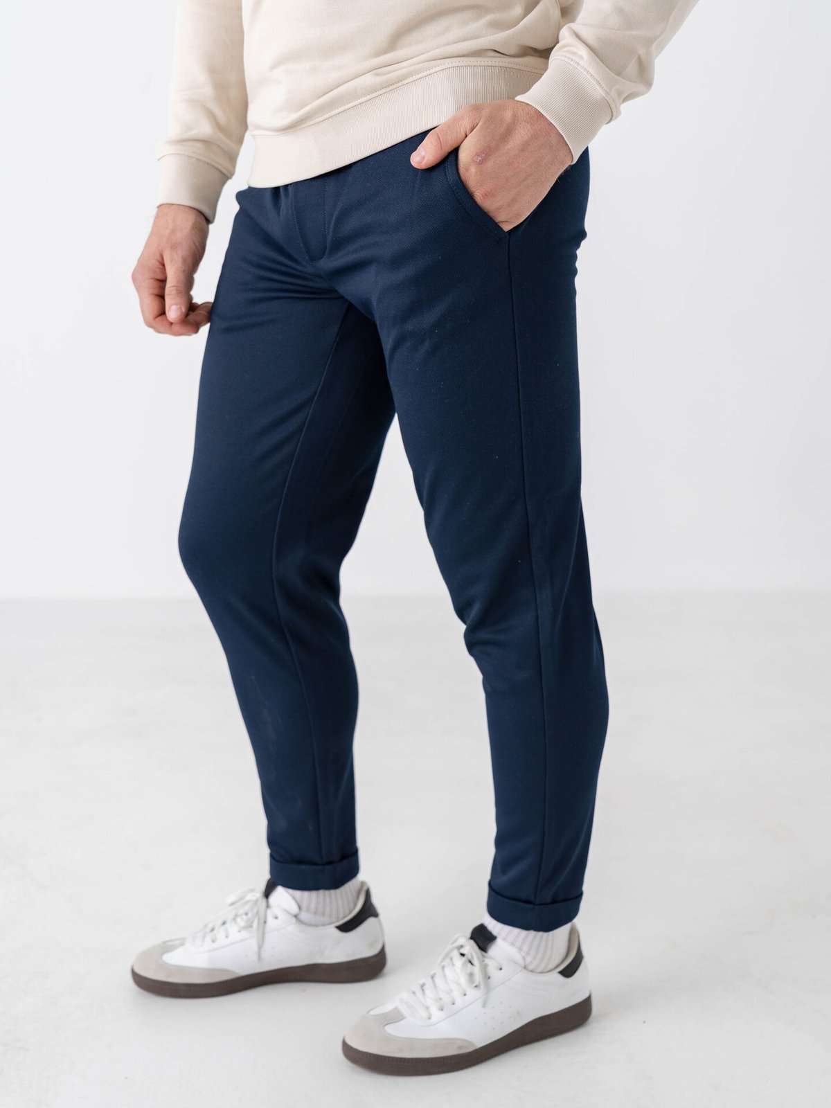 Solid Frederic Pants Navy Blazer