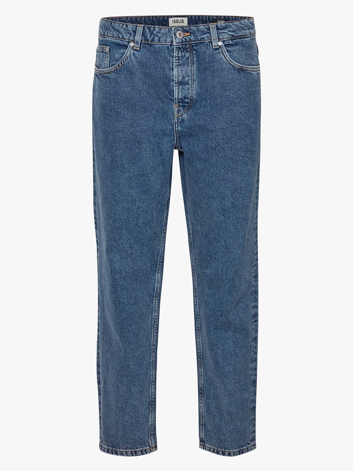 Solid Dylan Dad Fit Jeans Blue Denim