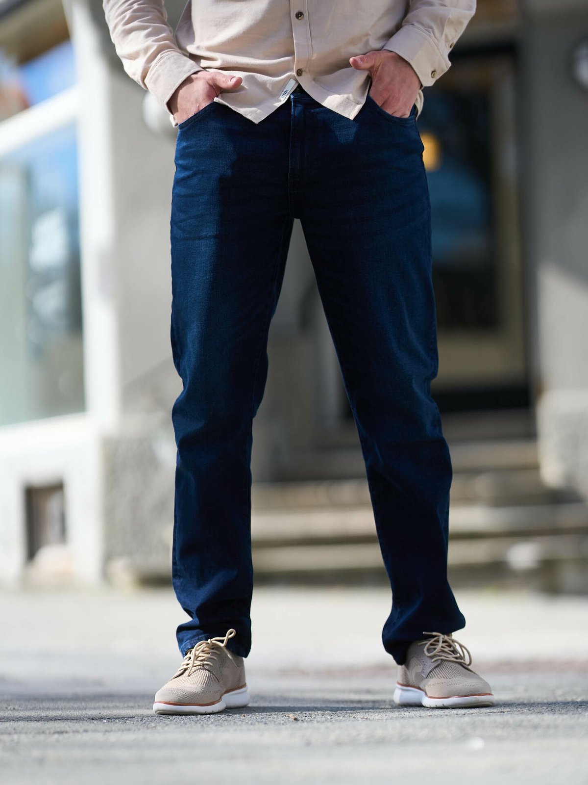 Solid Ryder Blue Jeans Dark Blue Denim