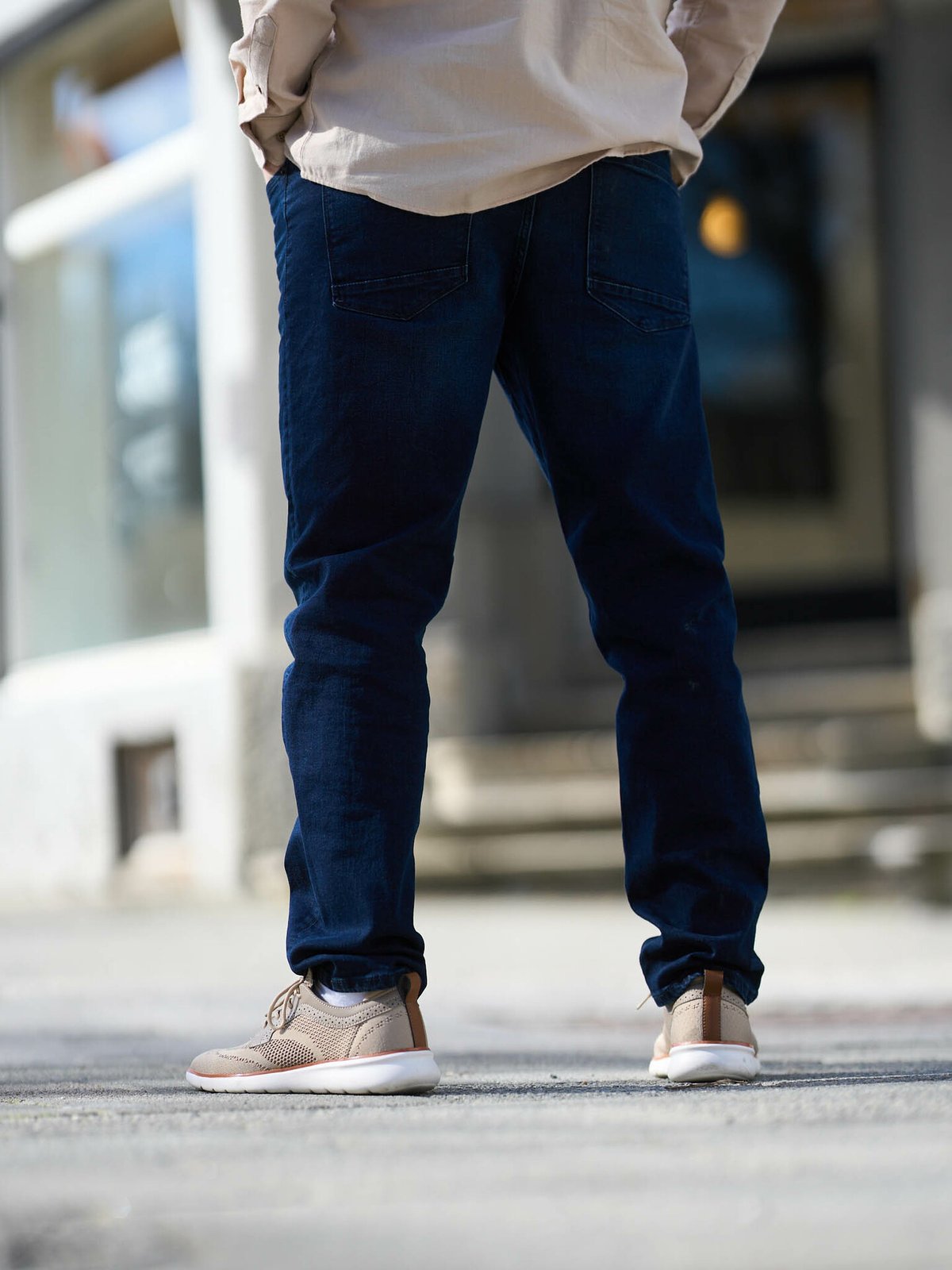 Solid Ryder Blue Jeans Dark Blue Denim