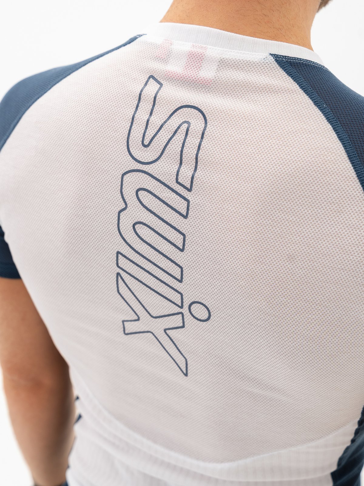 Swix RaceX Light Short Sleeve Bright White / Lake Blue