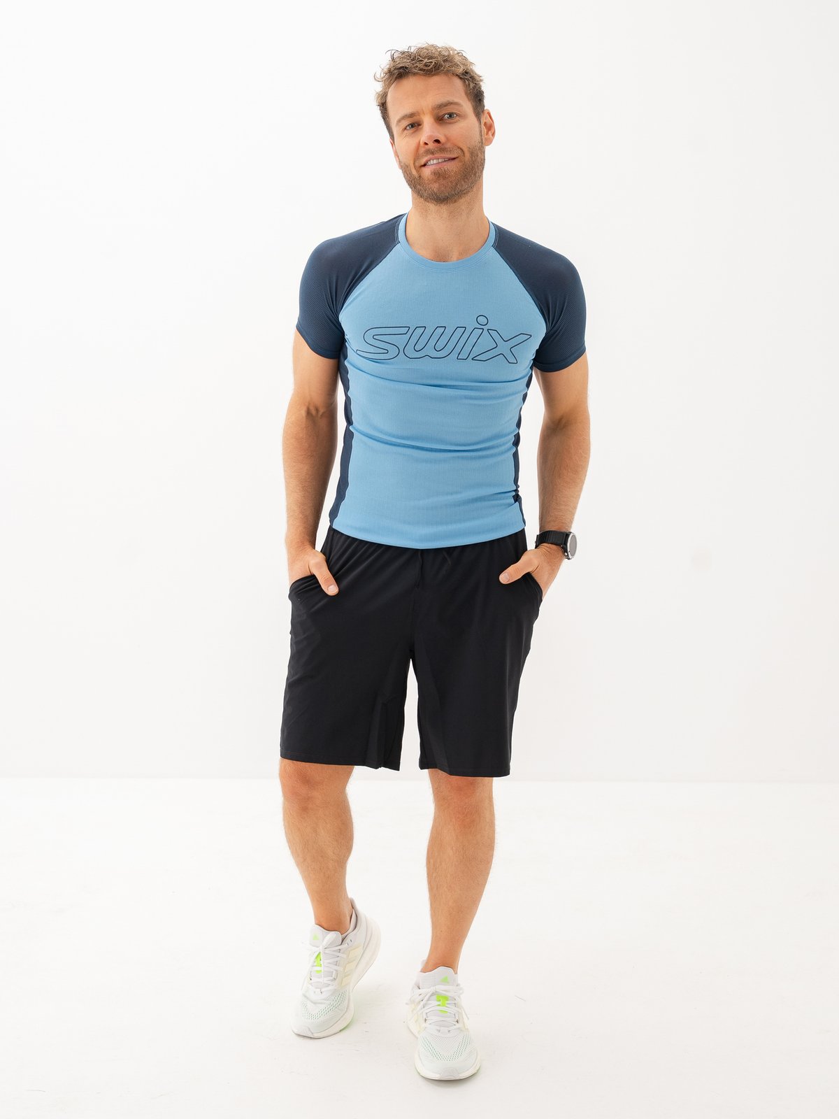 Swix RaceX Light Short Sleeve Cloud Blue / Lake Blue