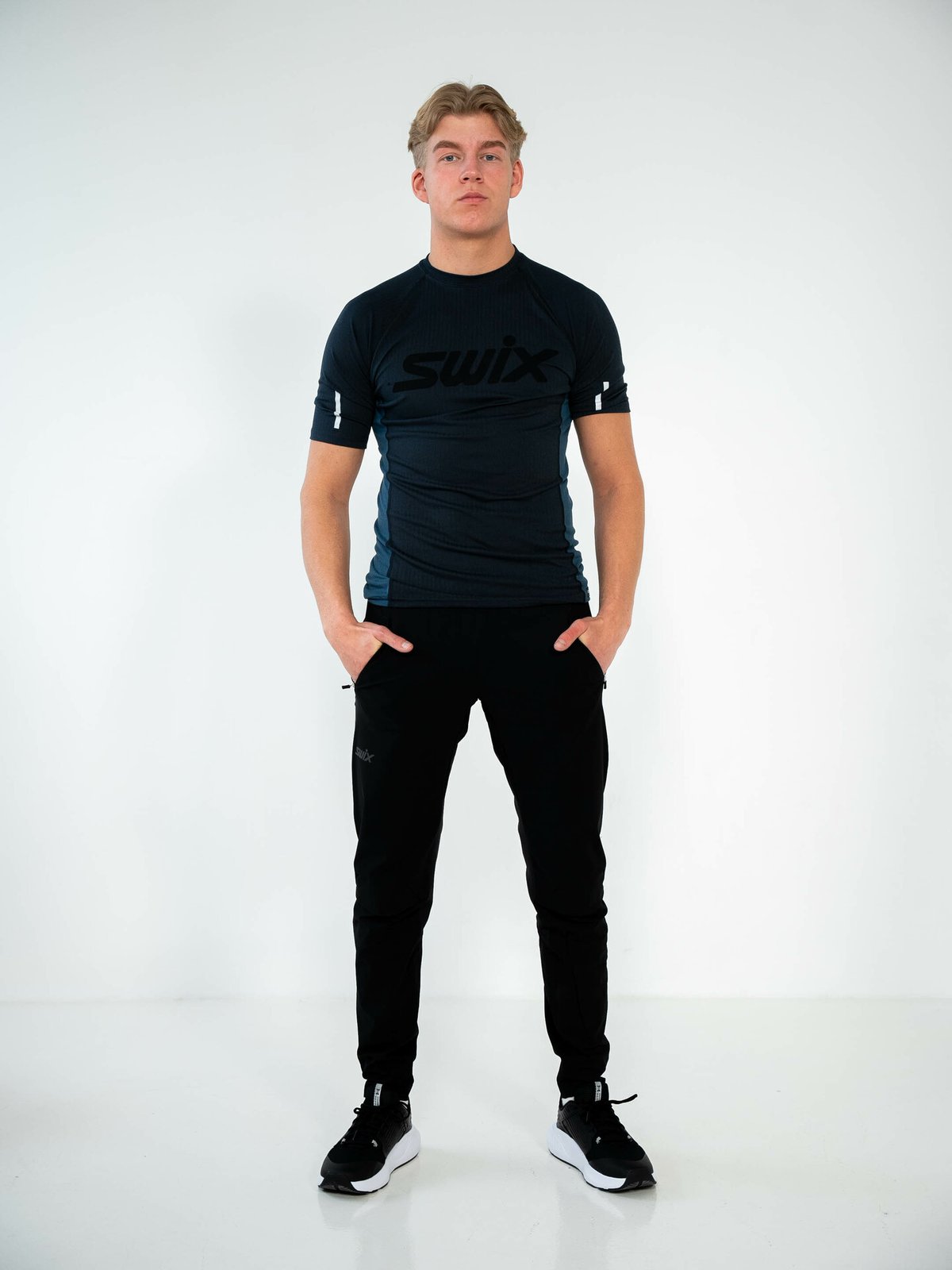 Swix Roadline RaceX Short Sleeve Dark navy/Lake blue