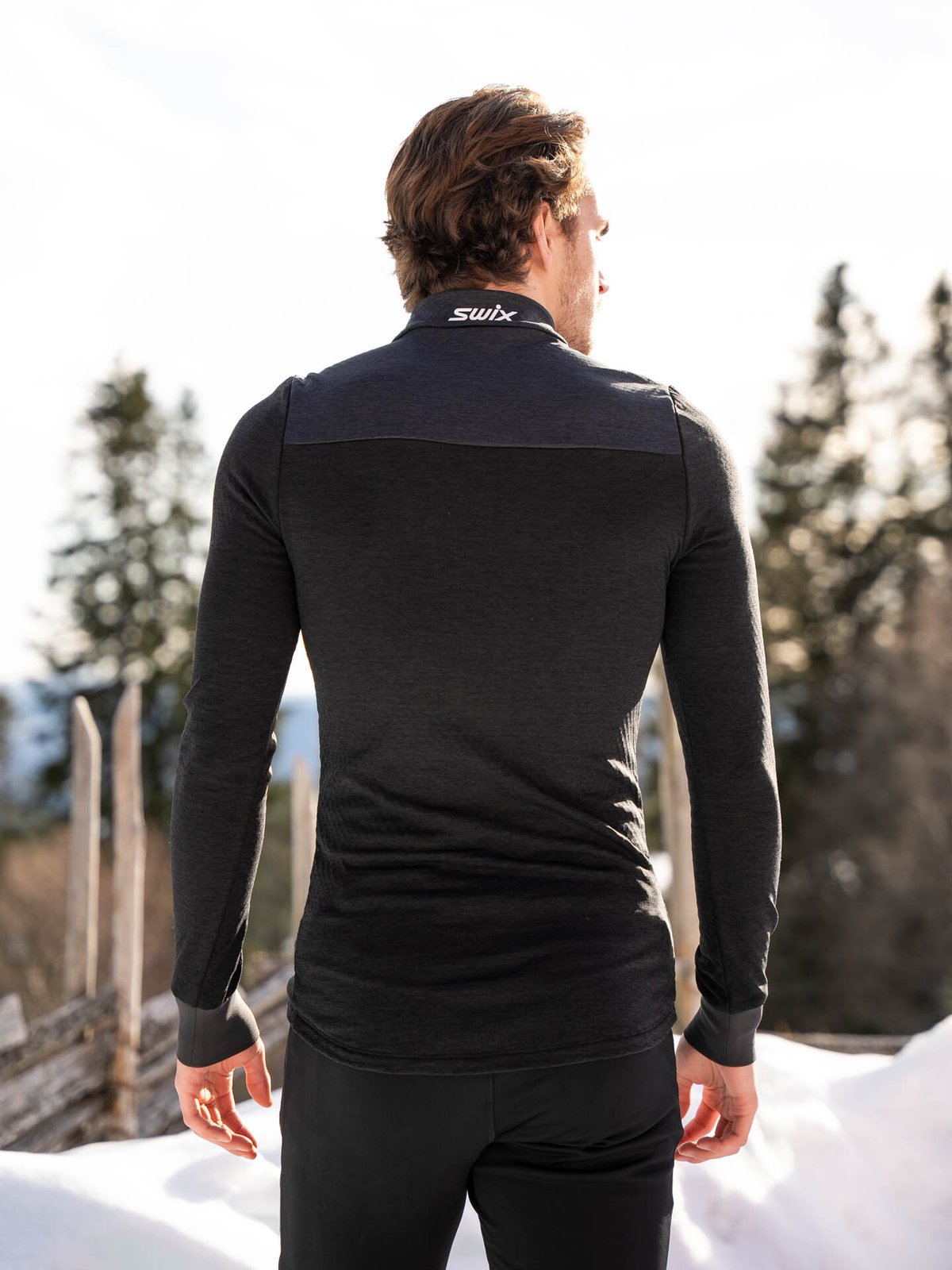 Swix Nordic Midlayer Half Zip Black / Phantom