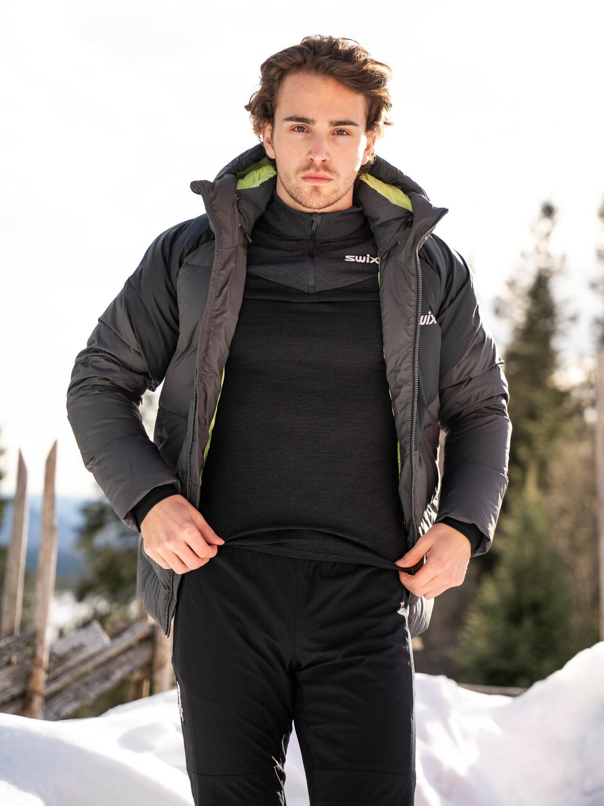 Swix Nordic Midlayer Half Zip Black / Phantom