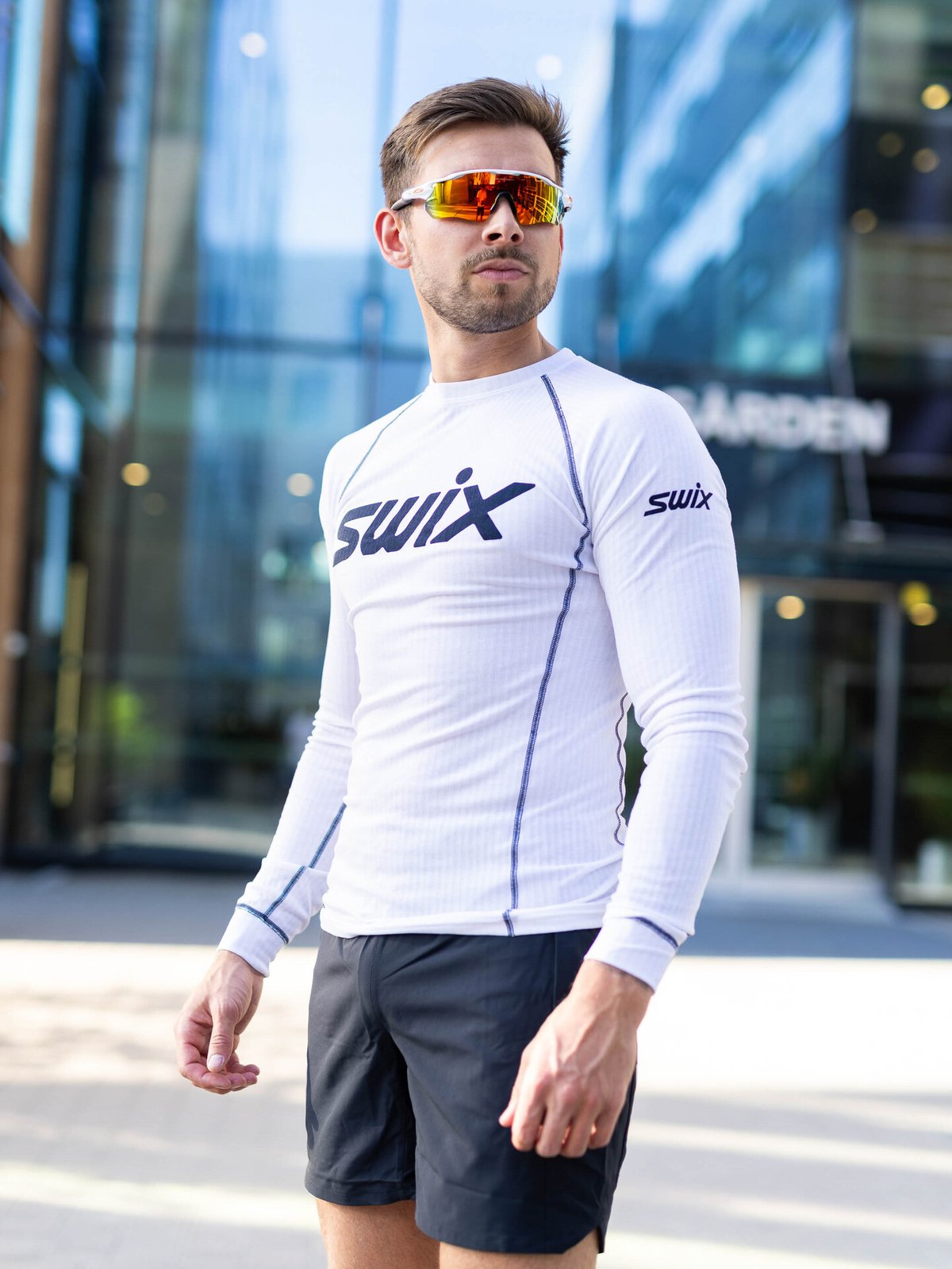 Swix RaceX Classic Long Sleeve Bright White / Dark Navy