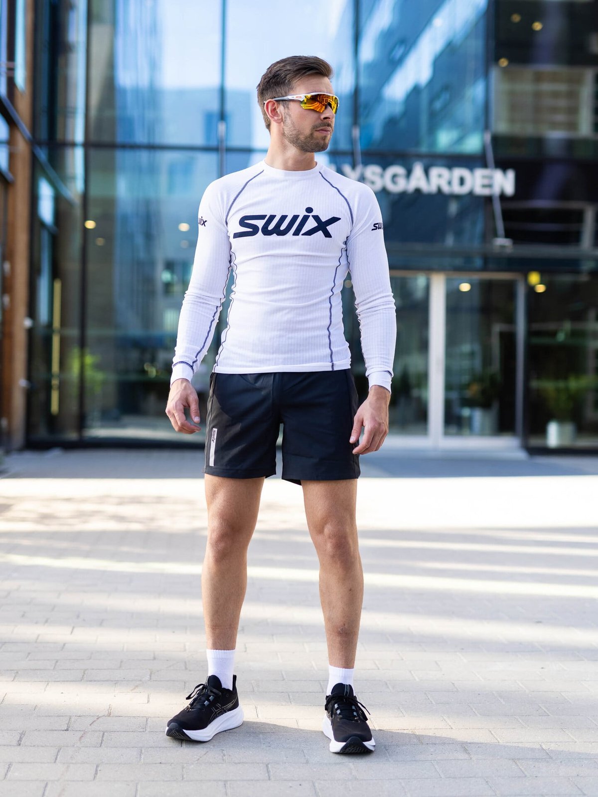 Swix RaceX Classic Long Sleeve Bright White / Dark Navy