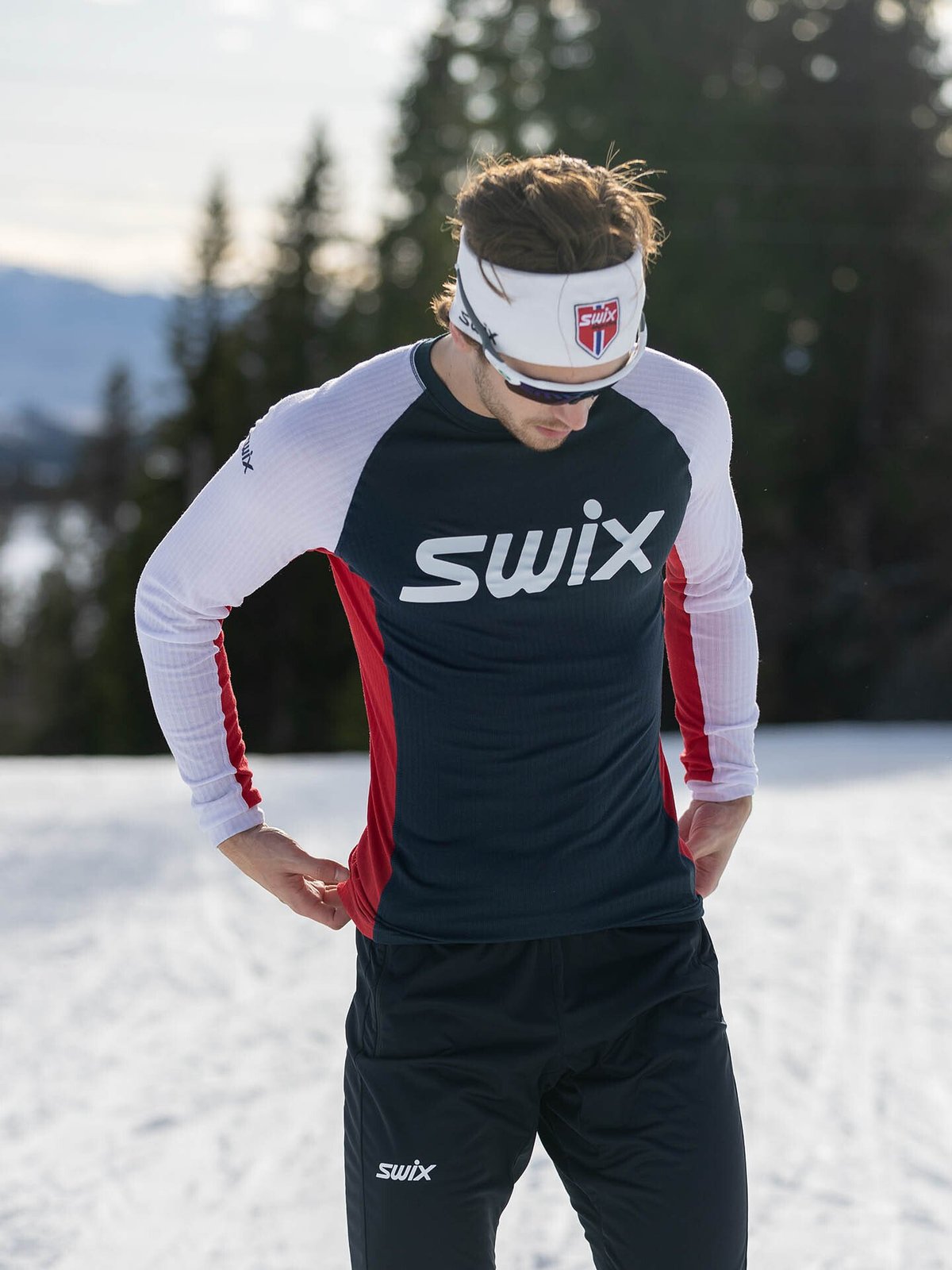 Swix RaceX Classic Long Sleeve Dark Navy/Bright White