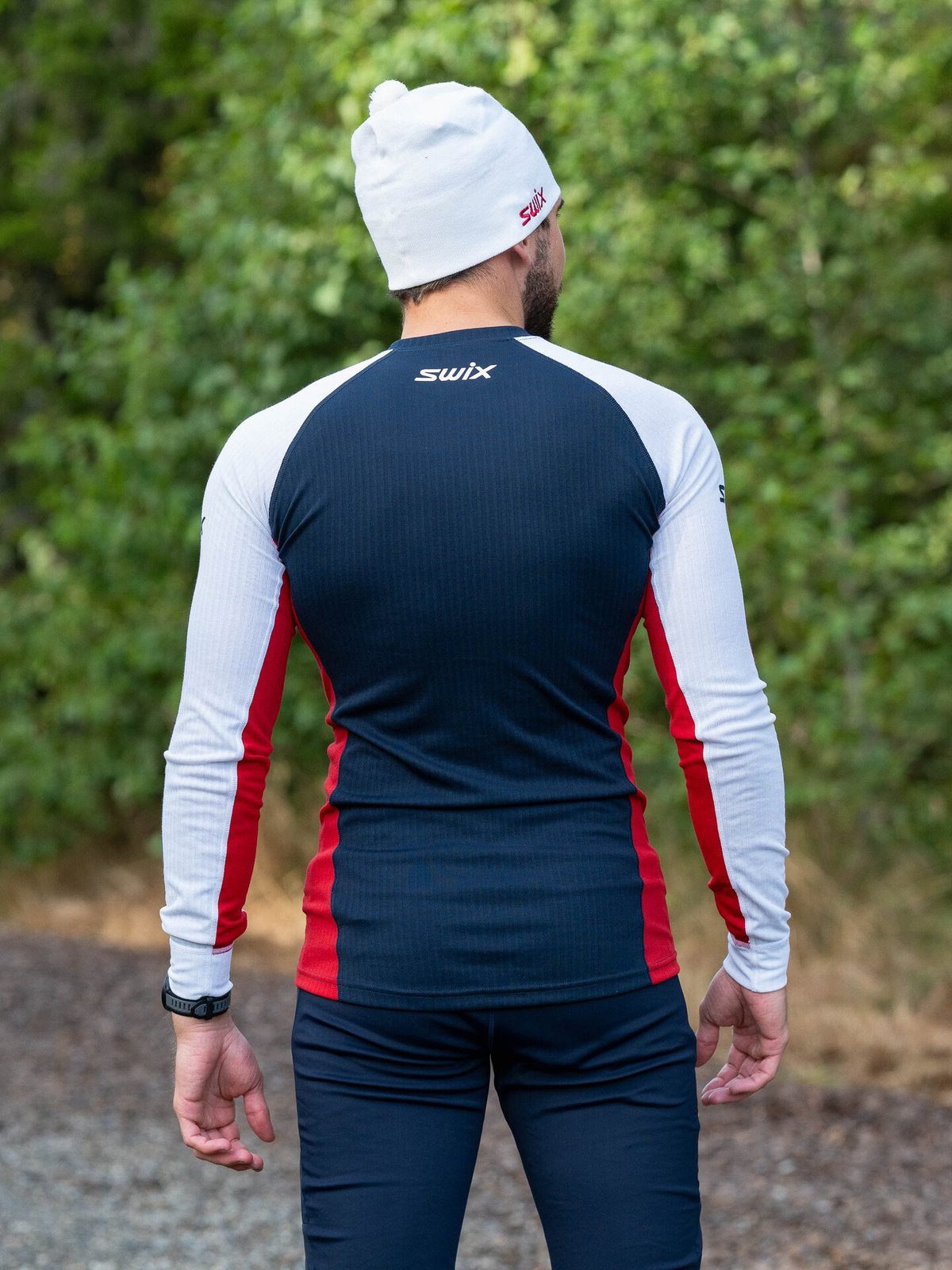 Swix RaceX Classic Long Sleeve Dark Navy/Bright White