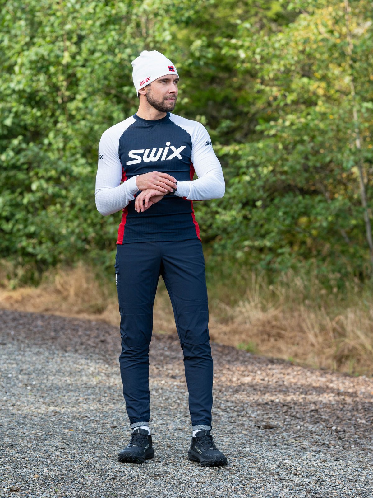 Swix RaceX Classic Long Sleeve Dark Navy/Bright White