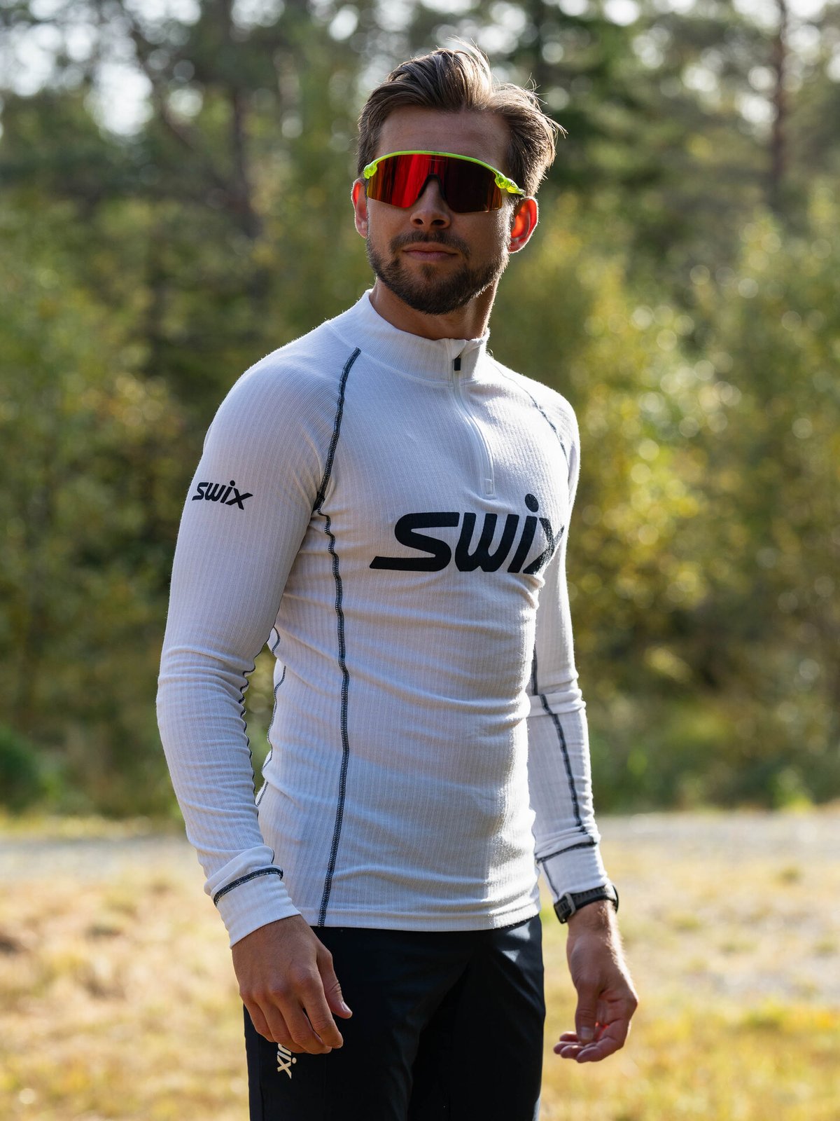 Swix RaceX Classic Half Zip Bright White/Dark Navy