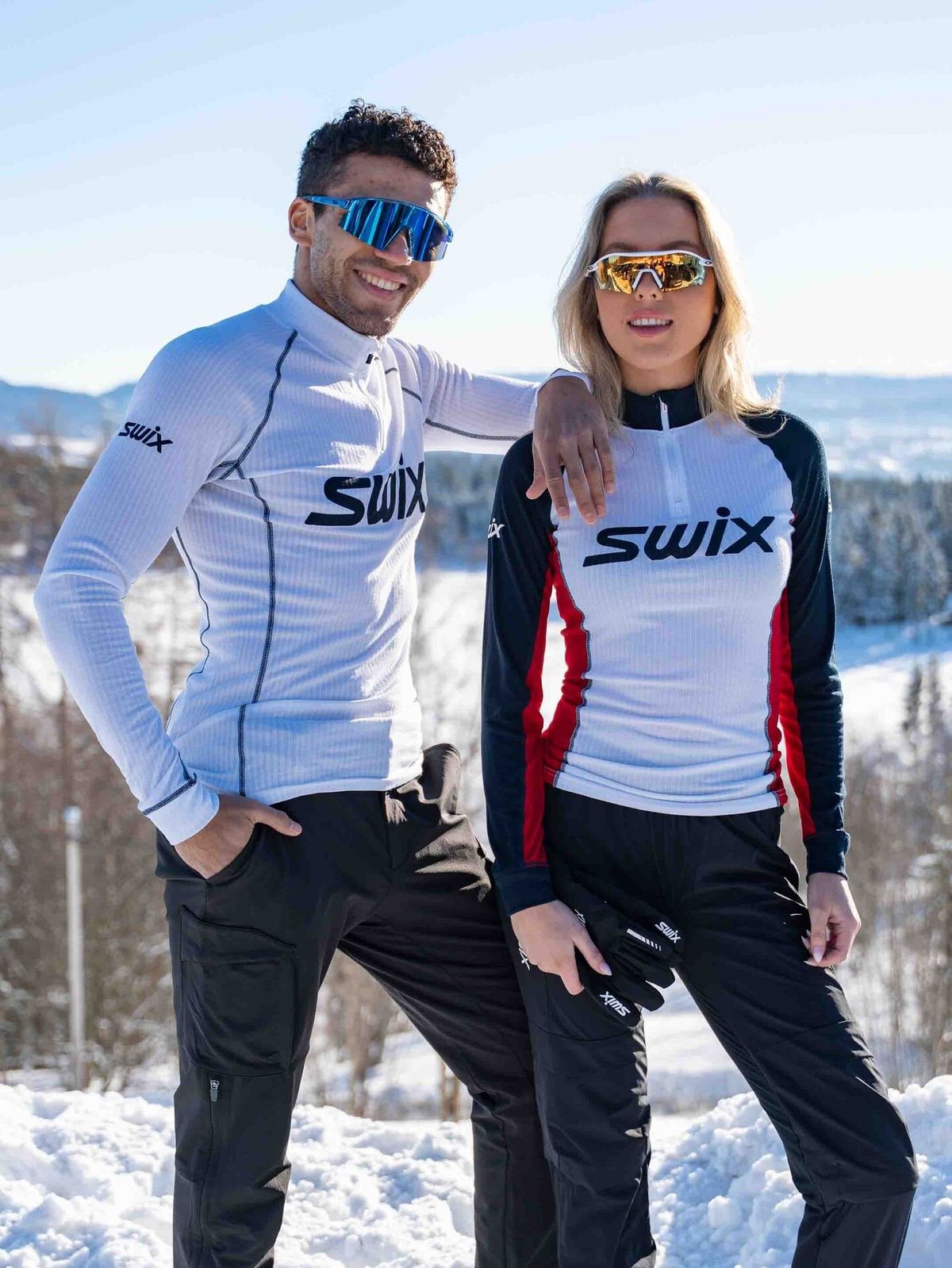 Swix RaceX Classic Half Zip Bright White/Dark Navy