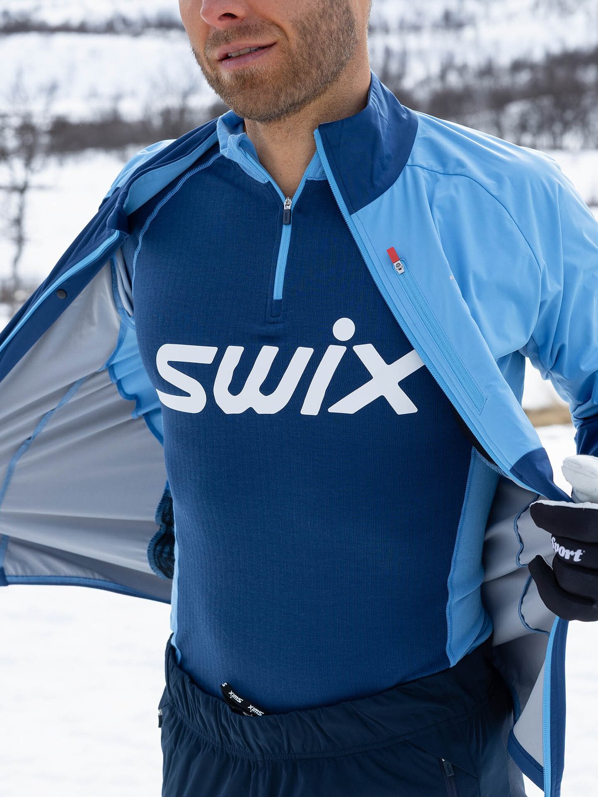Swix RaceX Classic Half Zip Estate Blue