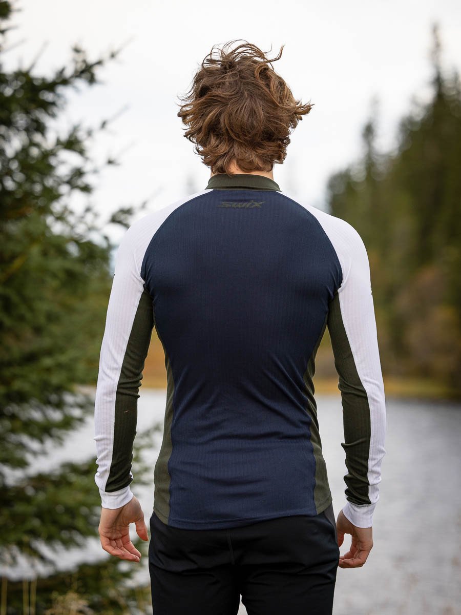 Swix RaceX Classic Half Zip Dark Navy / Bright White