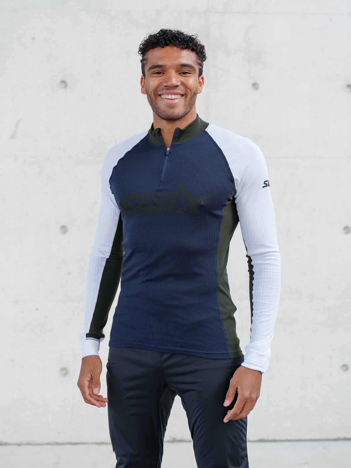 Swix RaceX Classic Half Zip Dark Navy / Bright White