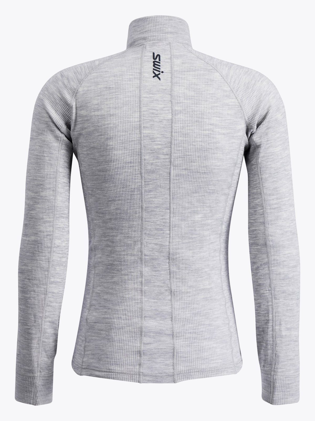 Swix RaceX Merino Half Zip Light Grey Melange / Dark Navy