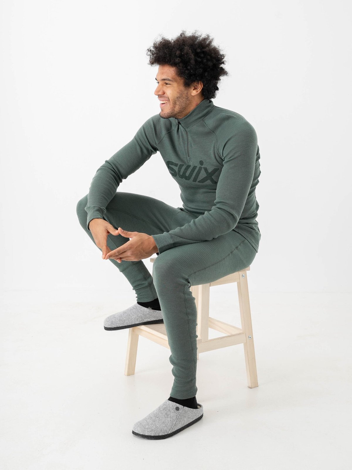Swix RaceX Merino Half Zip Pine