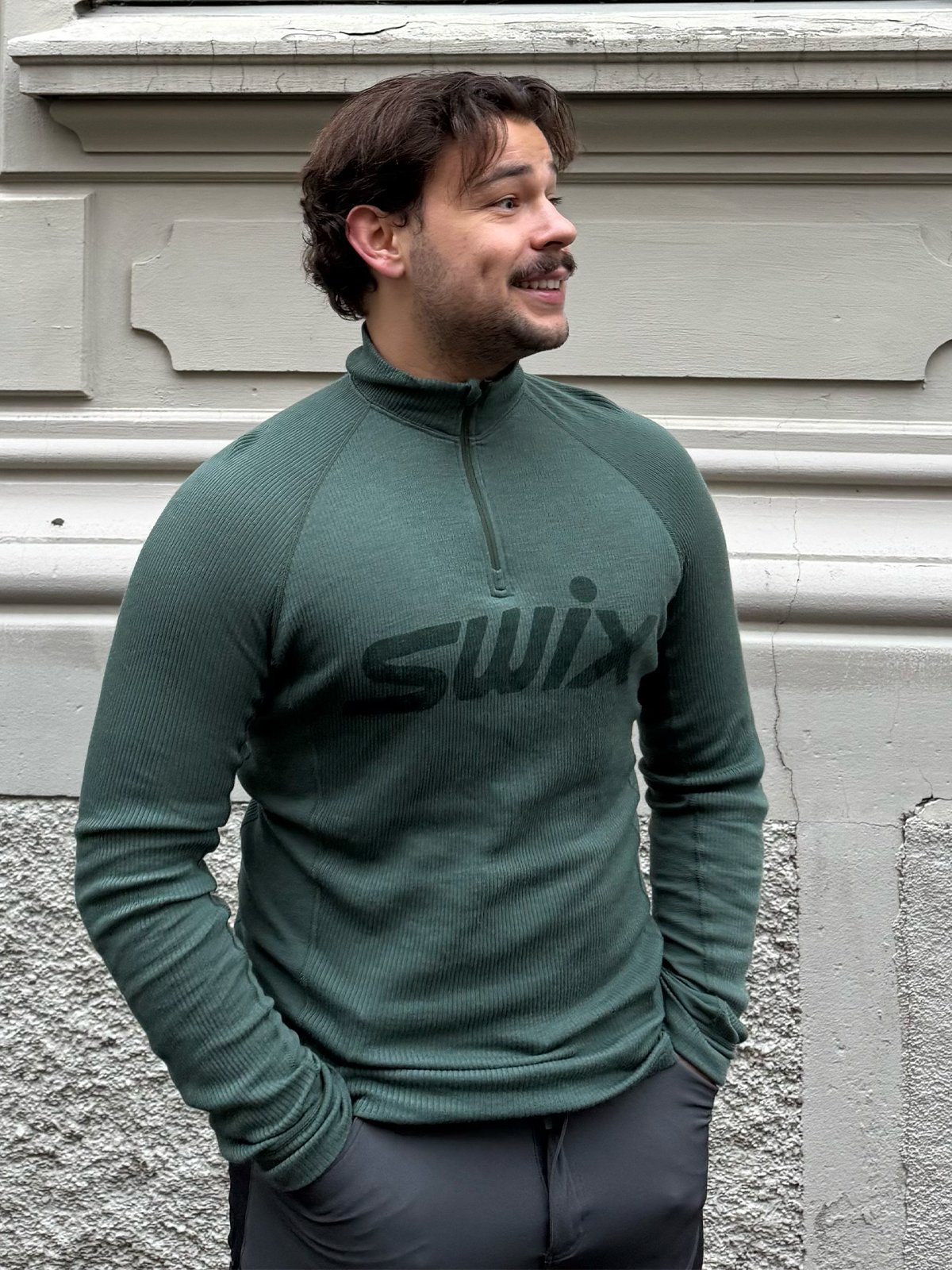 Swix RaceX Merino Half Zip Pine