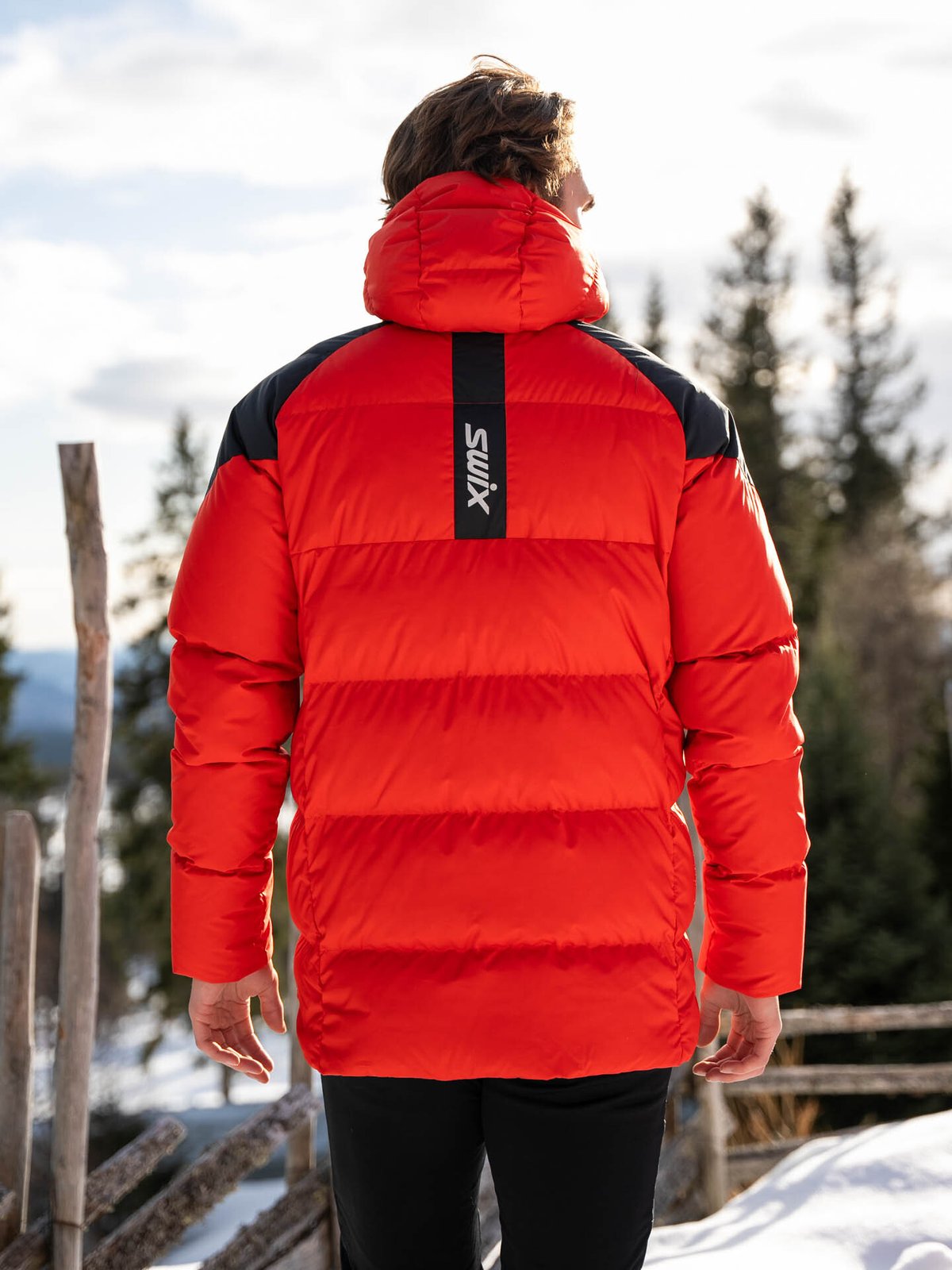 Swix Focus Down Jacket Fiery Red / Black