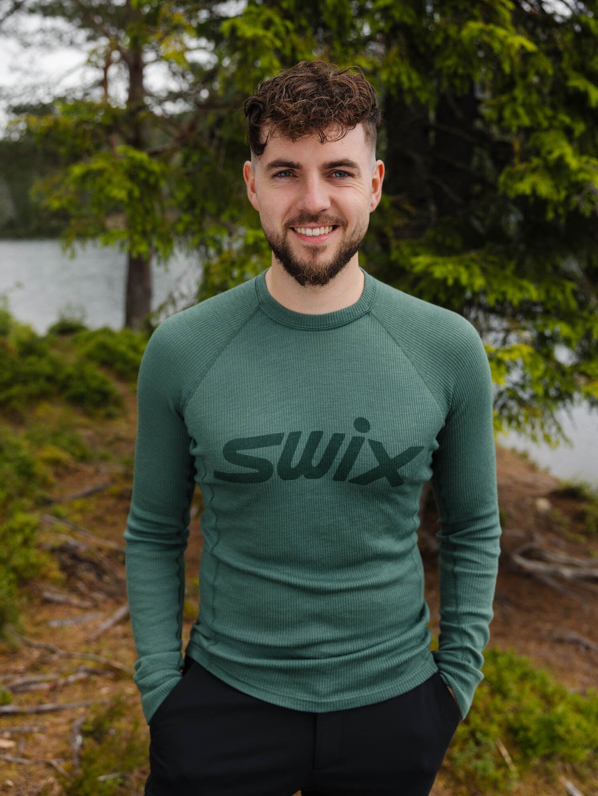 Swix RaceX Merino Long Sleeve Pine