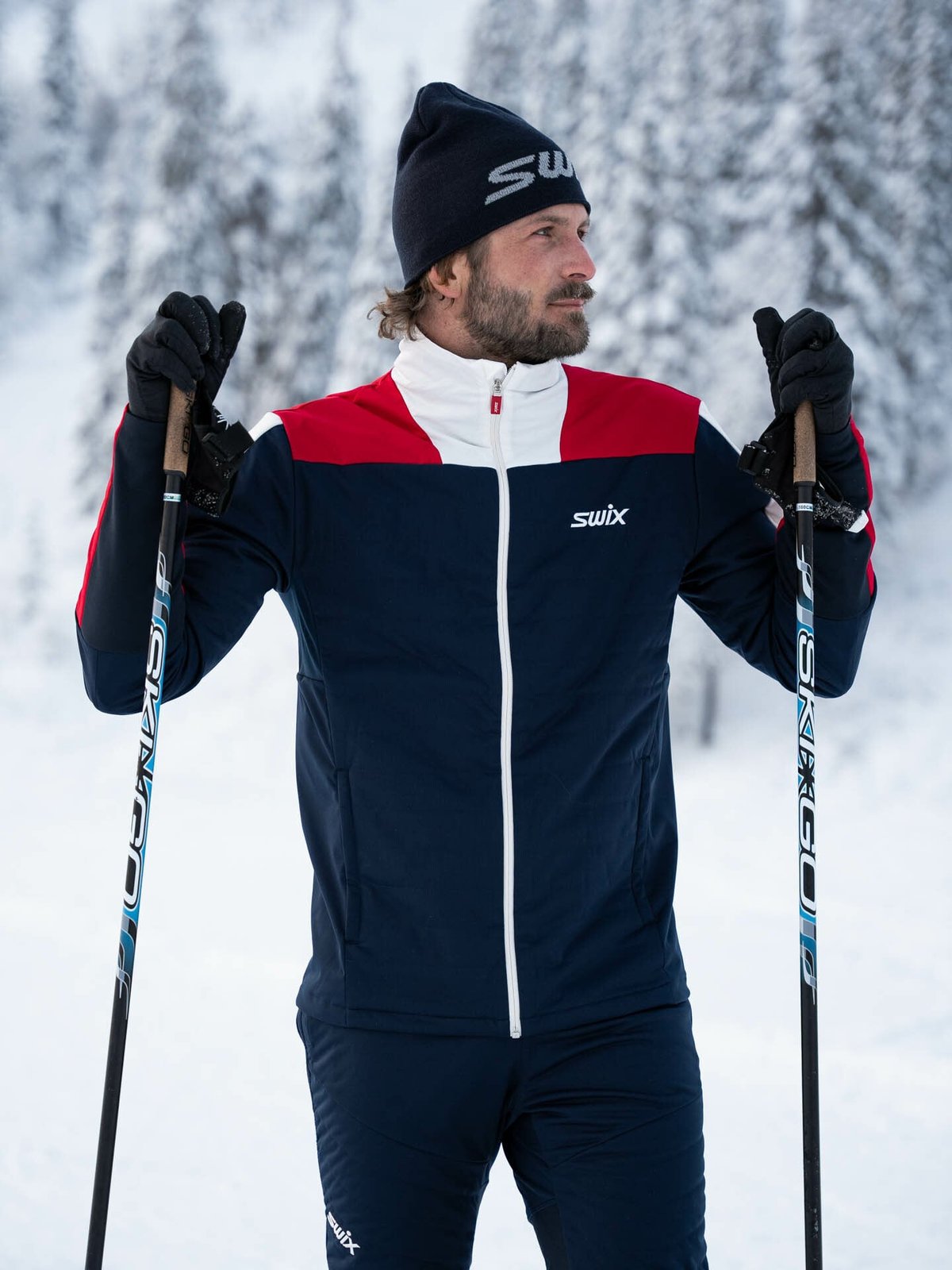 Swix Blizzard XC Jacket Dark Navy / Swix Red