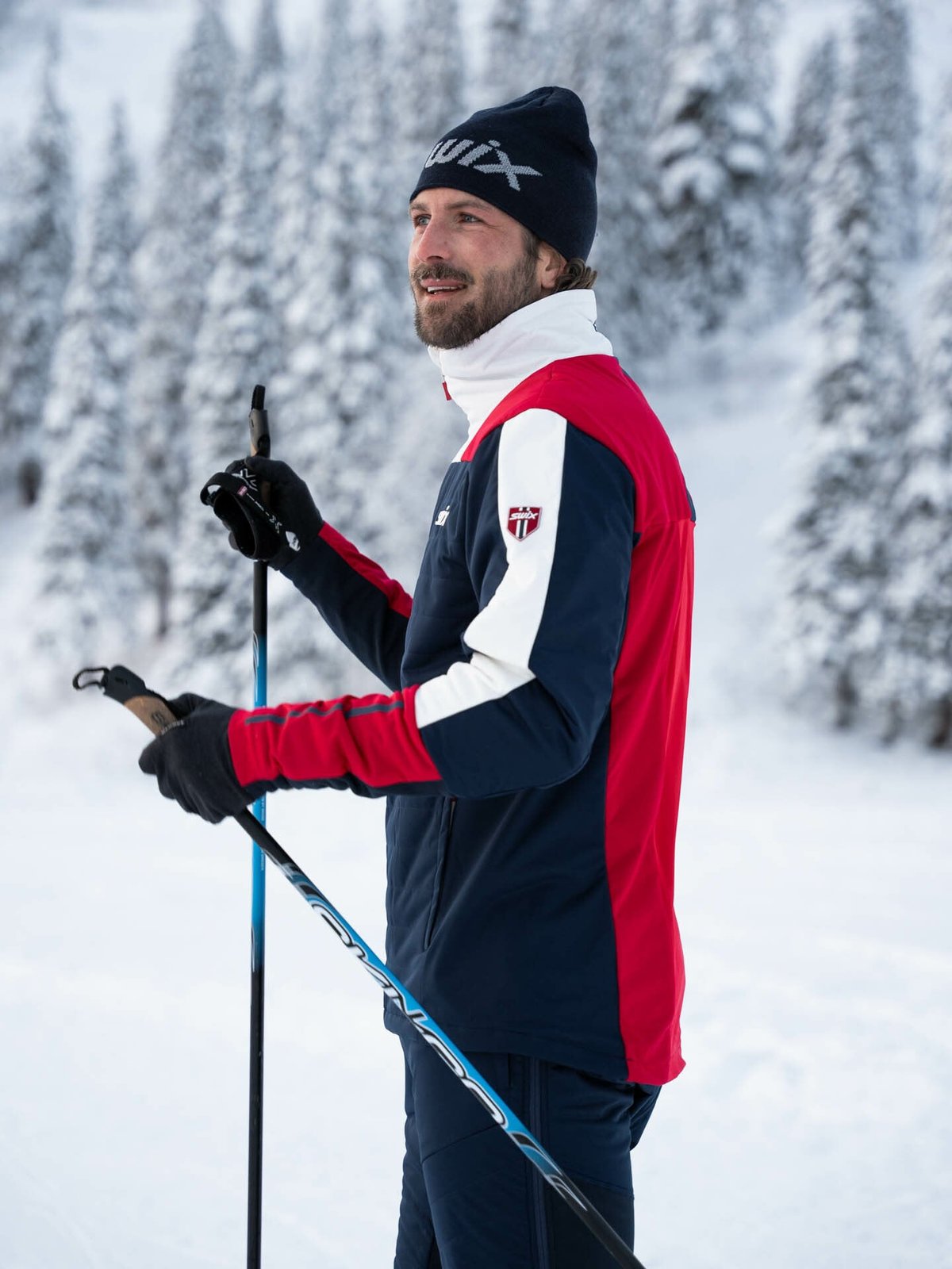 Swix Blizzard XC Jacket Dark Navy / Swix Red