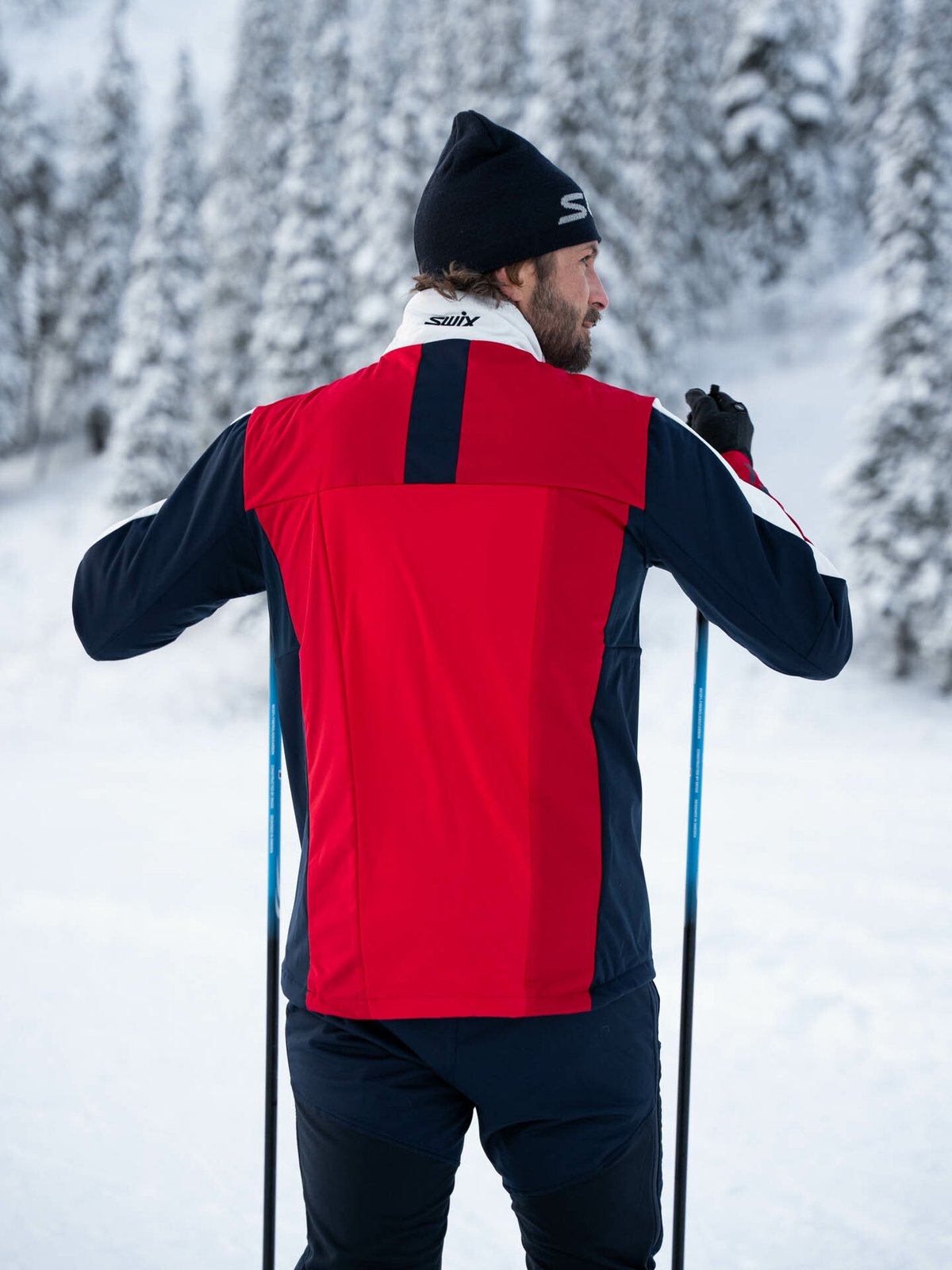 Swix Blizzard XC Jacket Dark Navy / Swix Red
