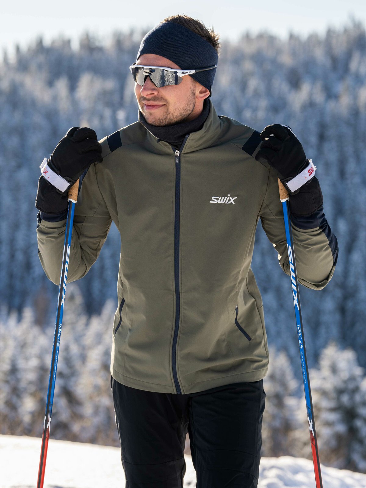 Swix Infinity Jacket Olive/ Dark Navy