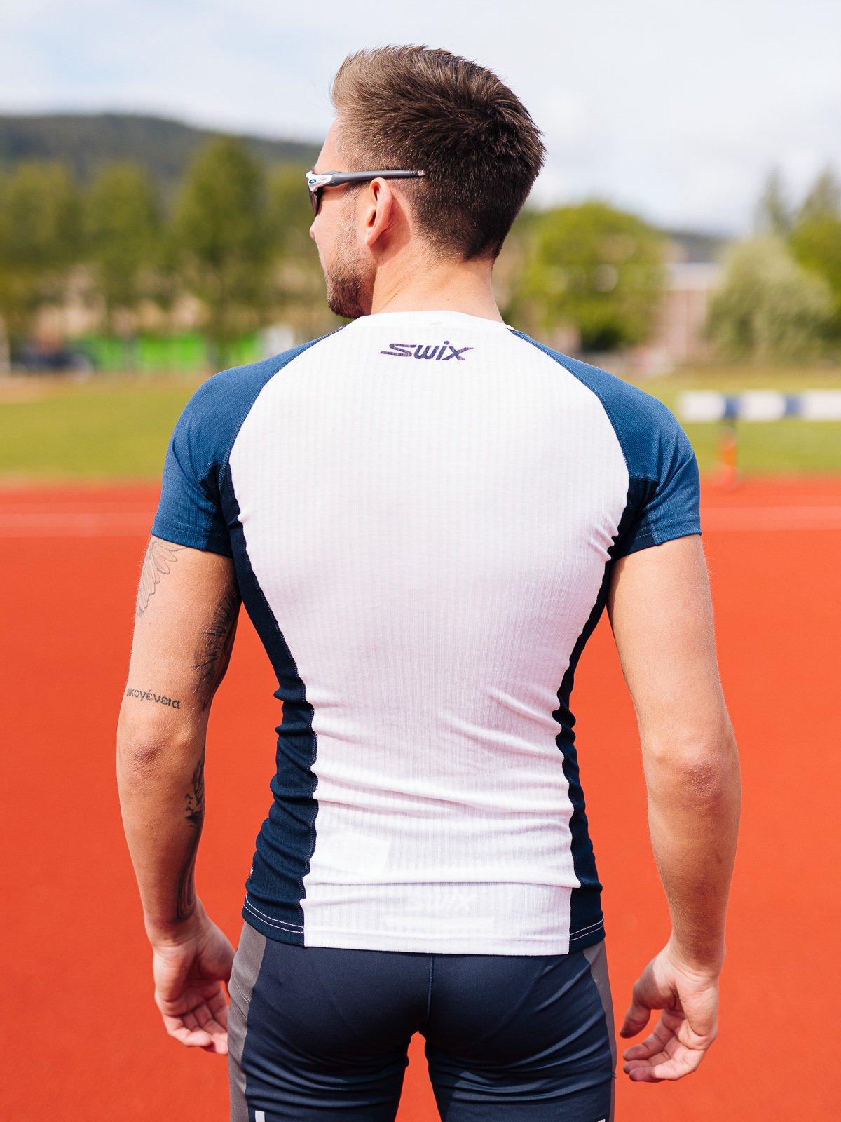 Swix Racex Bodywear Short Sleeve Men Lake Blue