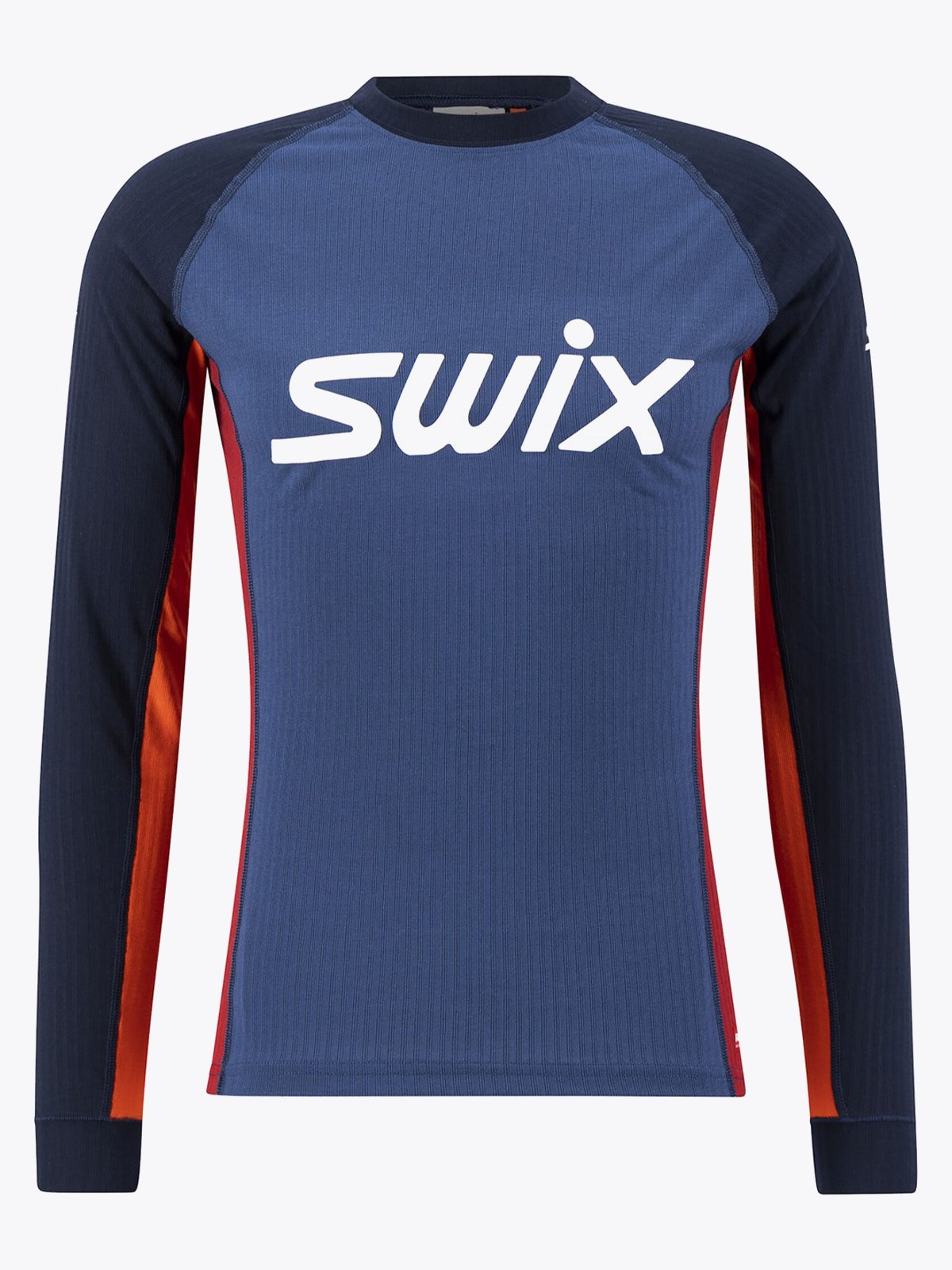 Swix RaceX Bodywear Long Sleeve Men Dark navy/ Rhubarb red