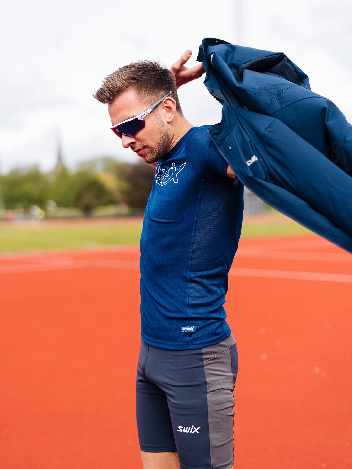 Swix Racex Light Short Sleeve Men Estate blue