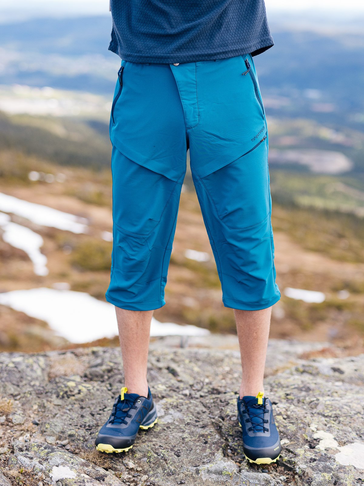 Twentyfour Flåm Light Softshell 3/4 Bukse H Petrolblå