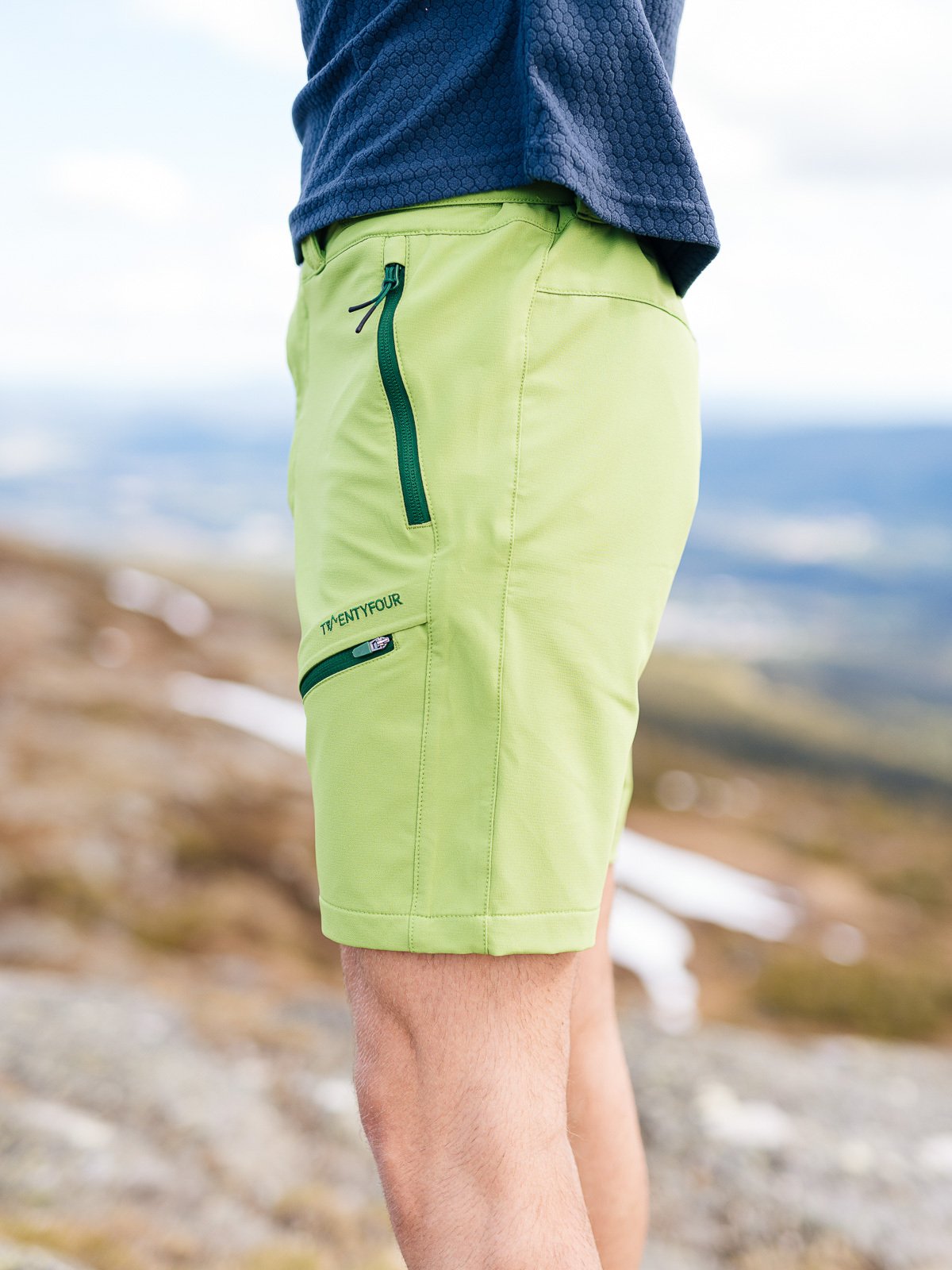 Twentyfour Flåm Light Softshell Shorts H Gress
