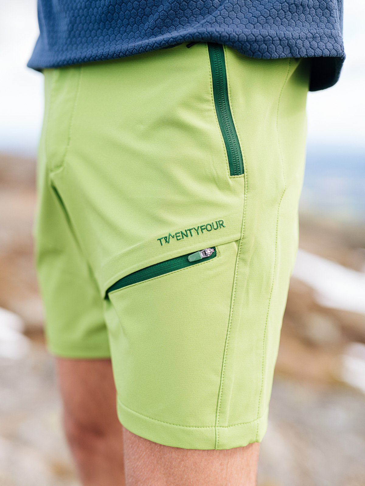 Twentyfour Flåm Light Softshell Shorts H Gress