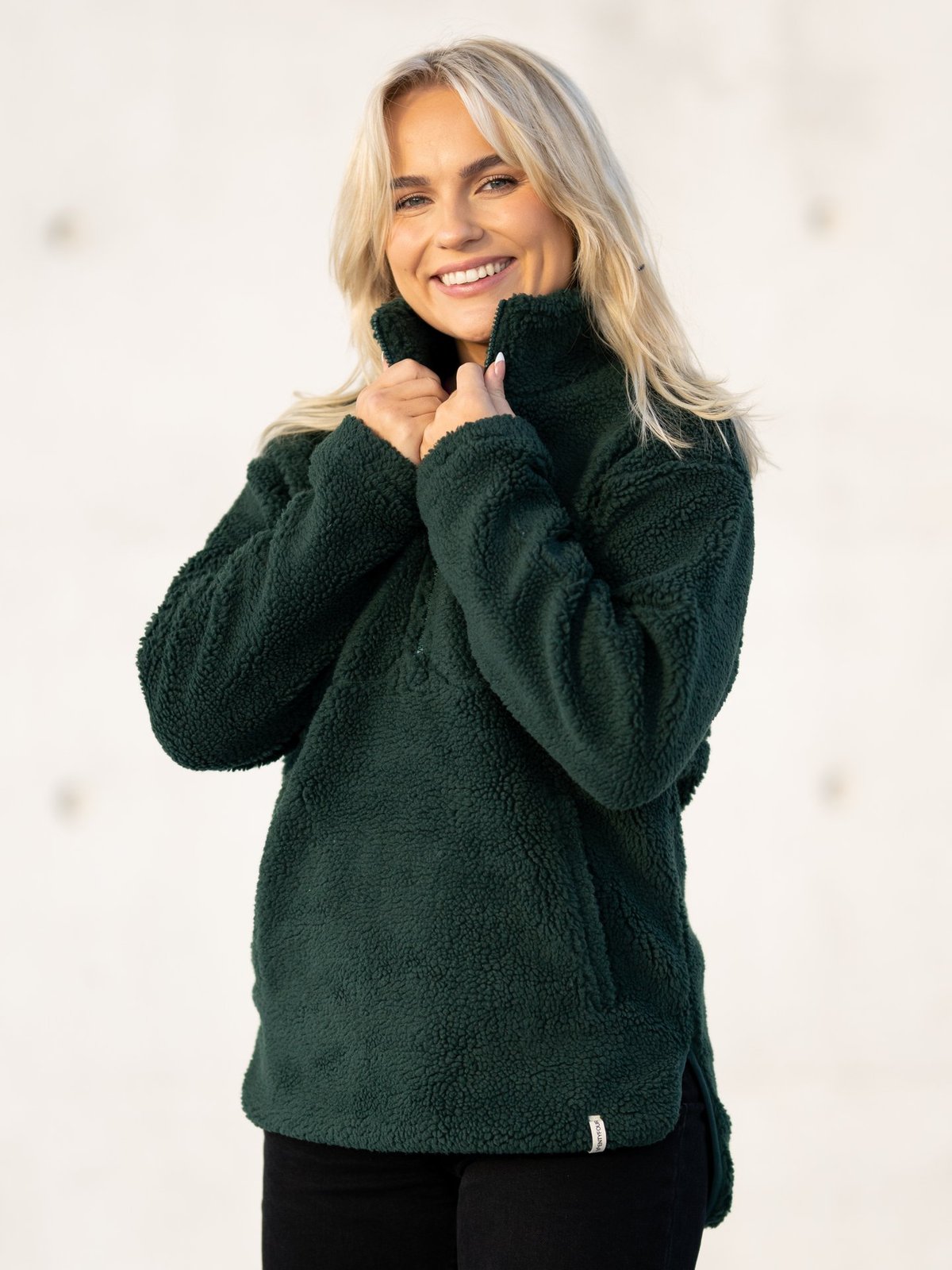 Twentyfour Mellow Pile Half Zip Dyp Grønn - Get Inspired Exclusive Collection