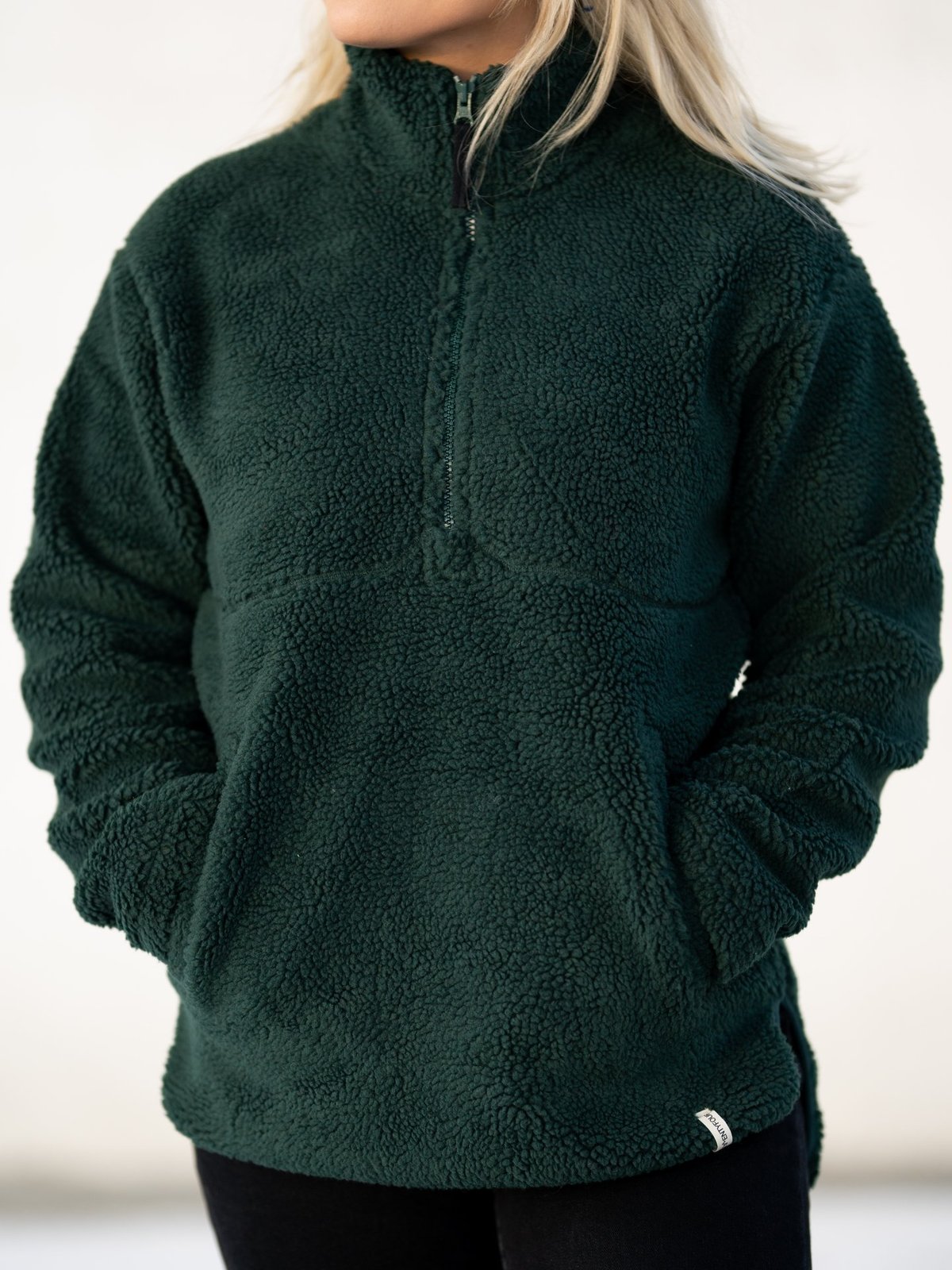 Twentyfour Mellow Pile Half Zip Dyp Grønn - Get Inspired Exclusive Collection