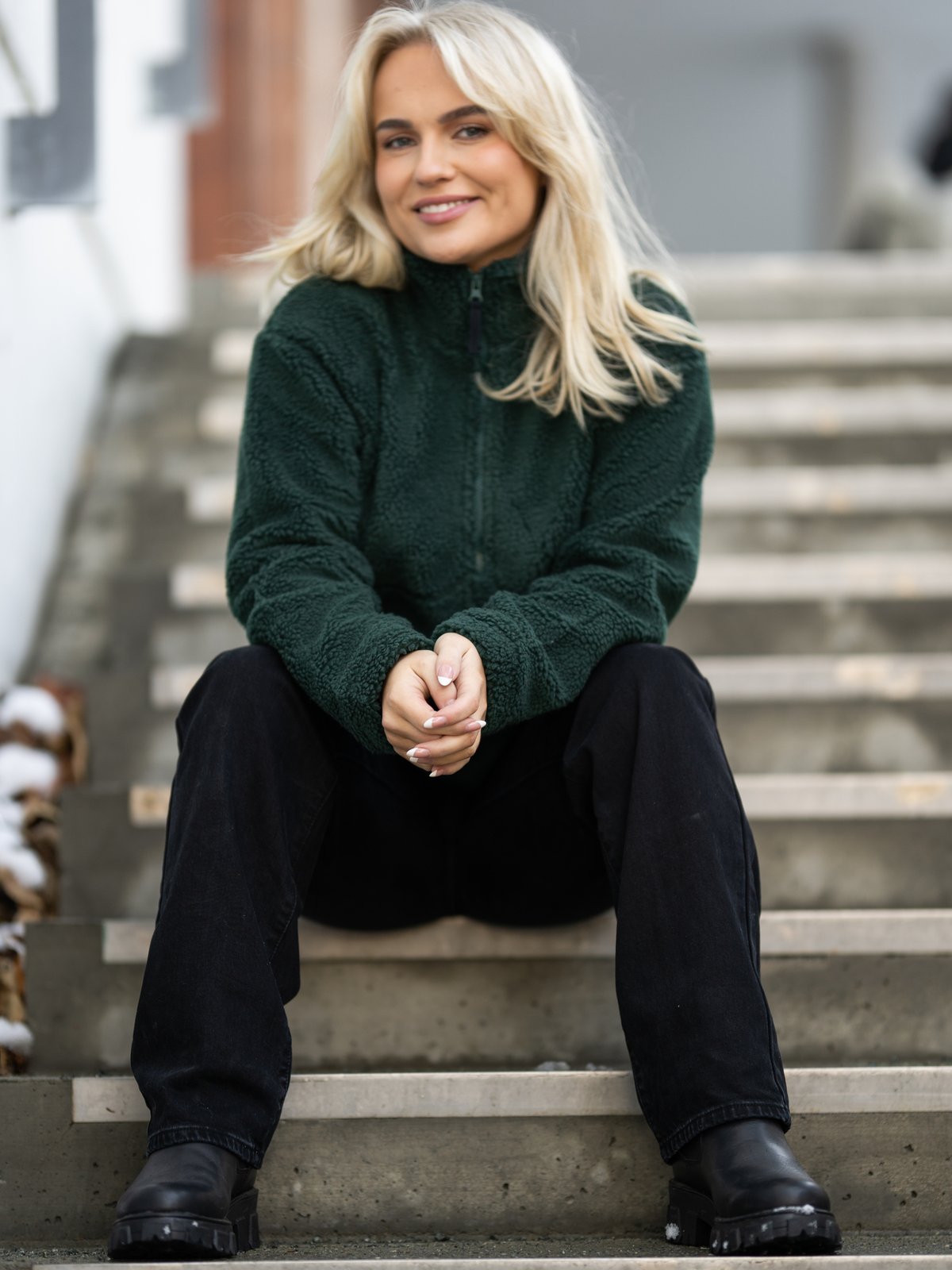 Twentyfour Mellow Pile Half Zip Dyp Grønn - Get Inspired Exclusive Collection