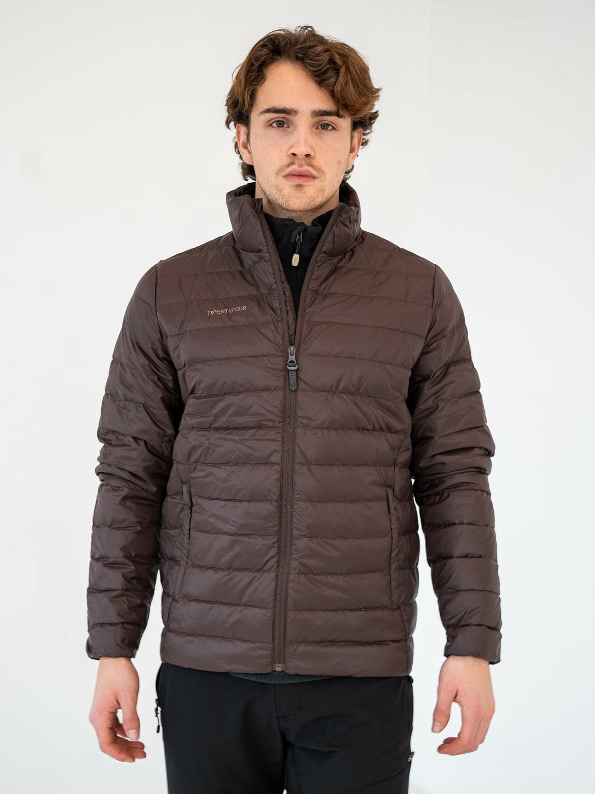 Twentyfour Finse Dunjakke Mørk Brun