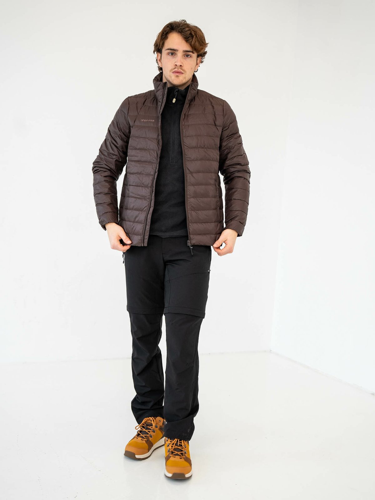 Twentyfour Finse Dunjakke Mørk Brun