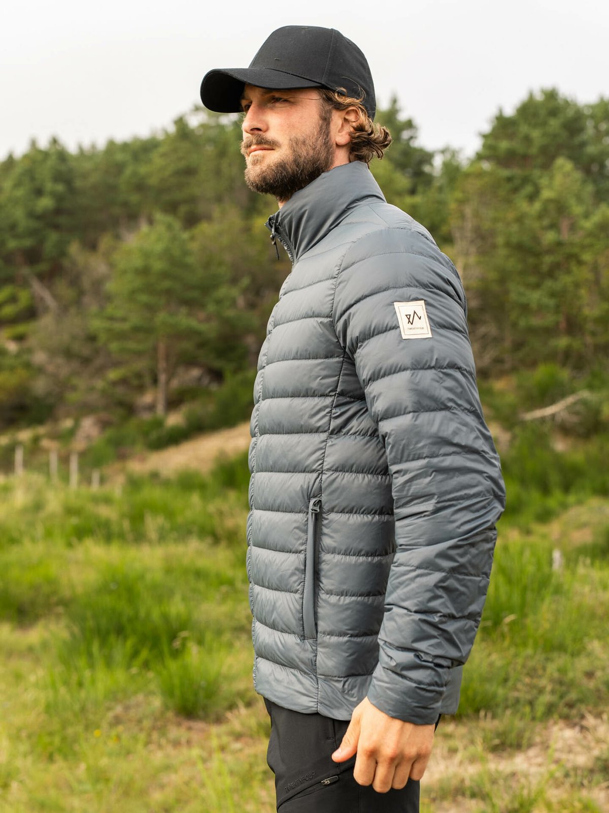 Twentyfour Finse Dunjakke Mørk Denim