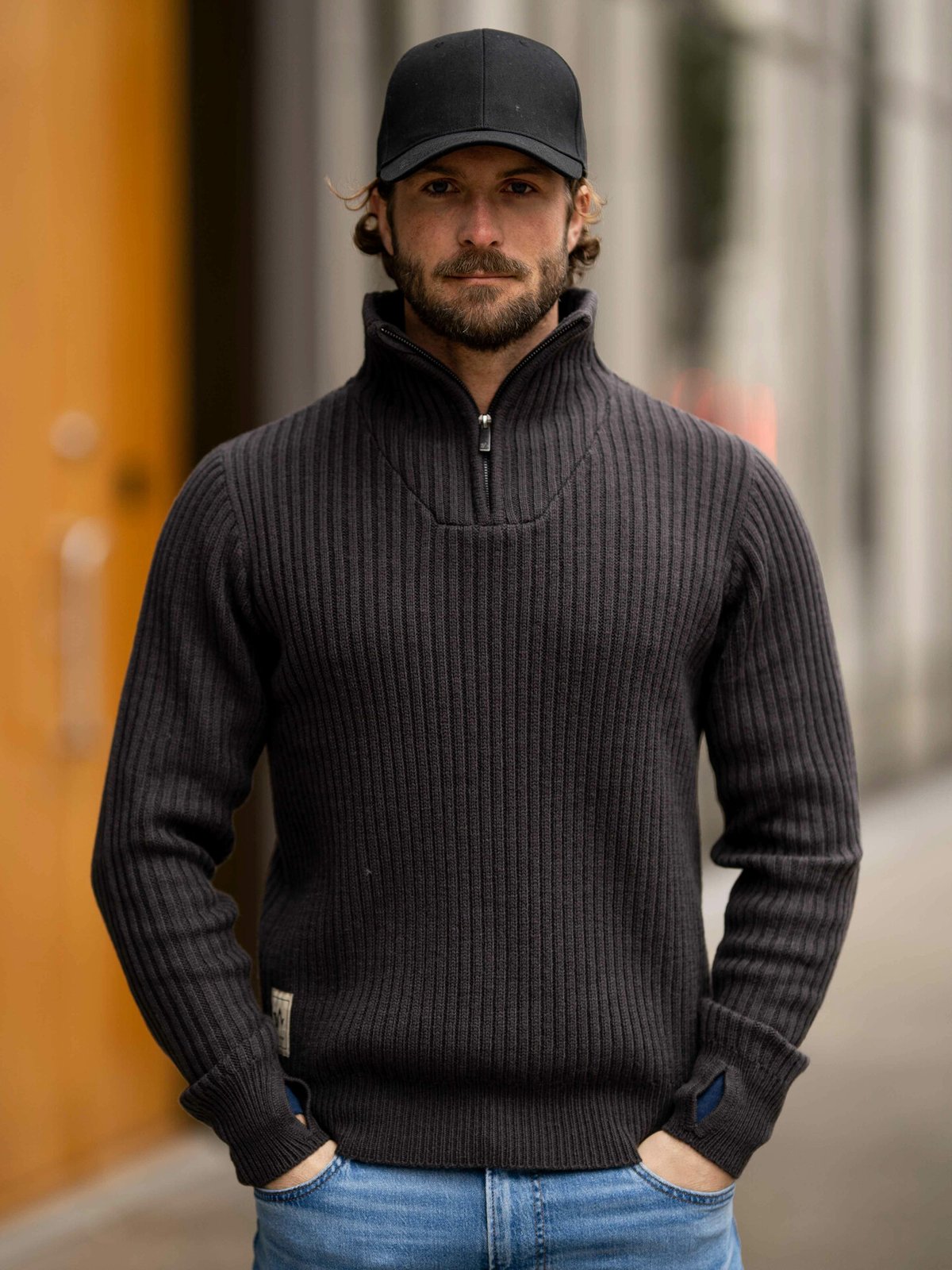 Twentyfour Finse Half Zip Ullgenser Skyggesort