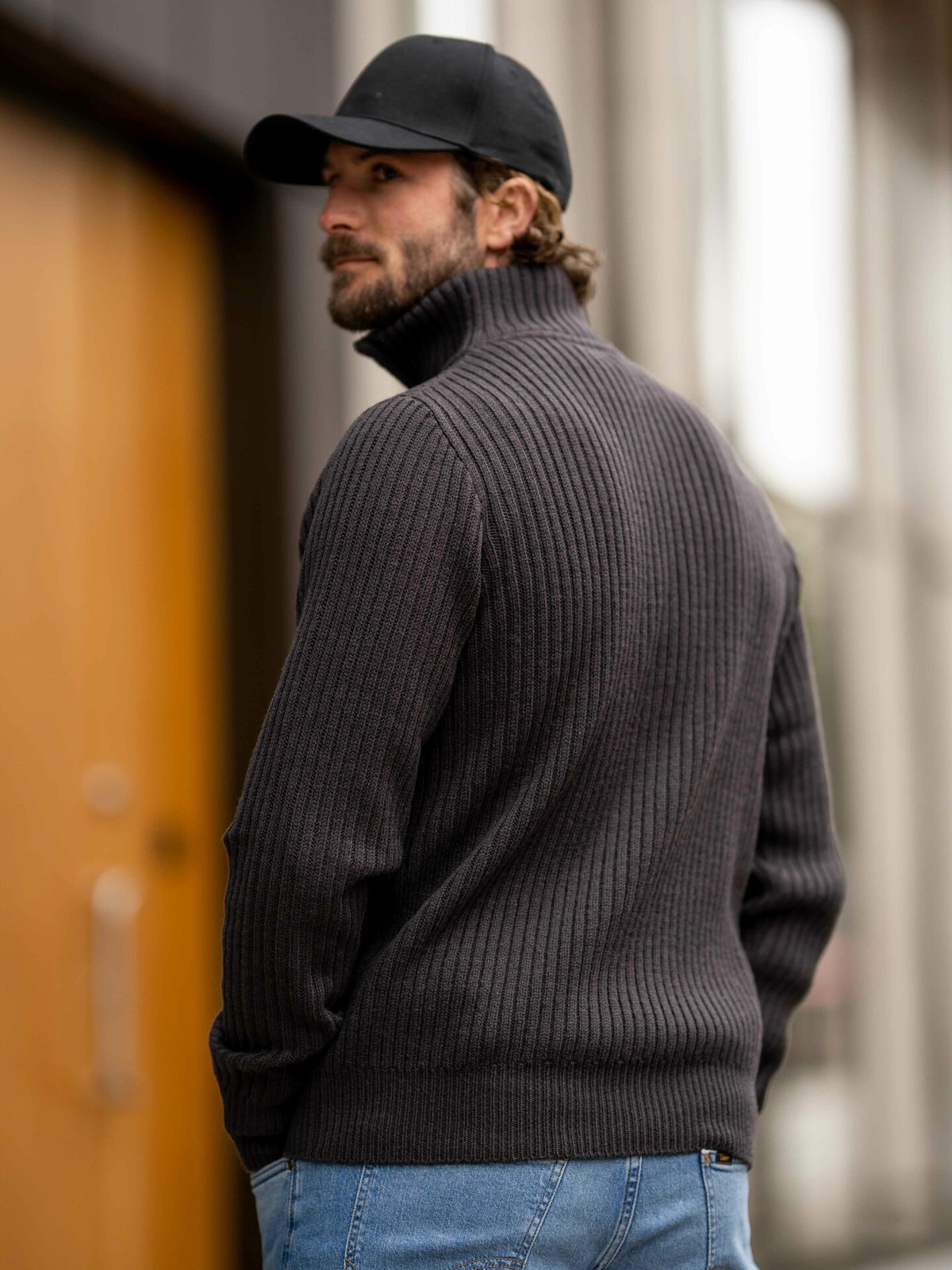 Twentyfour Finse Half Zip Ullgenser Skyggesort